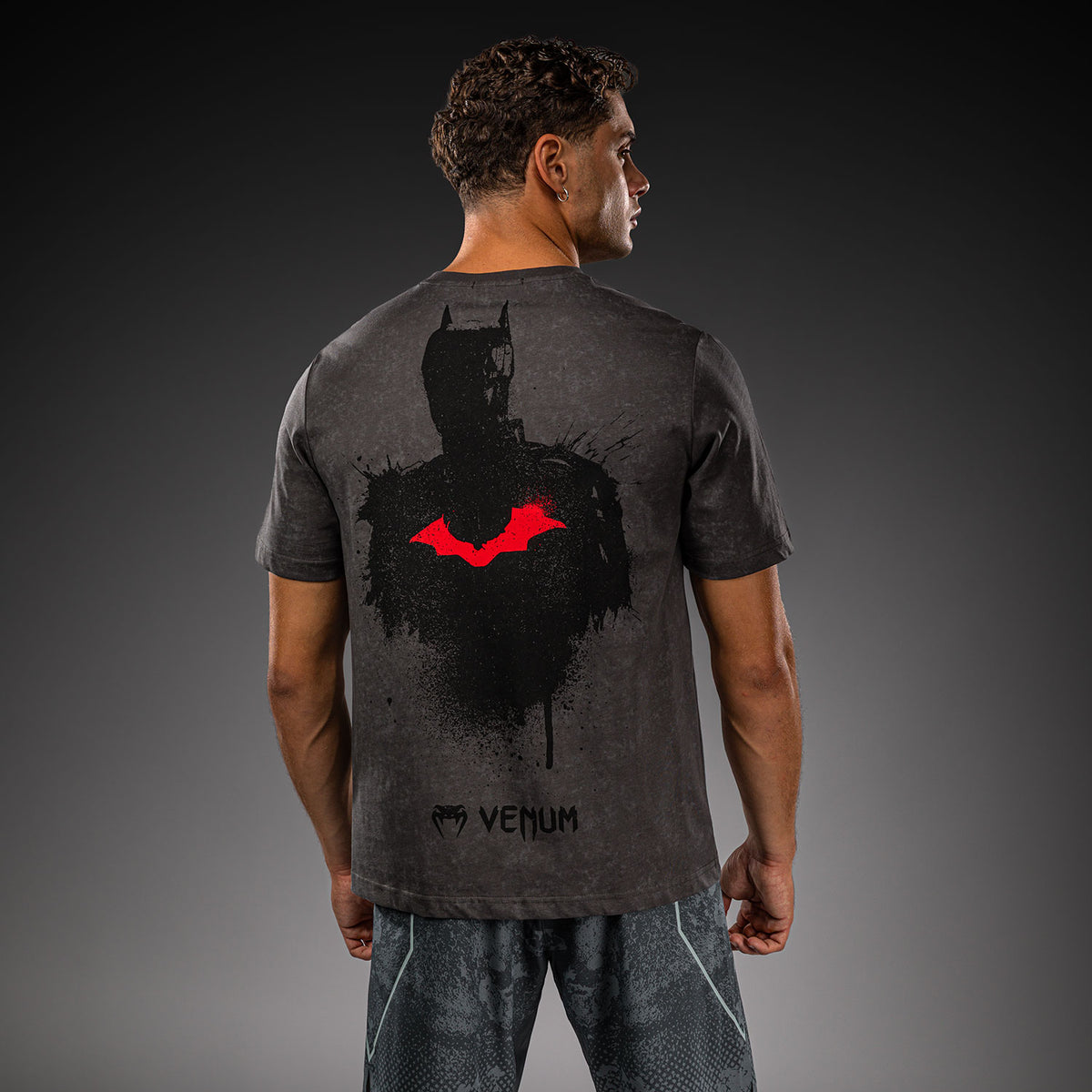Venum x Batman T-shirt in cotone - Grigio/Nero/Rosso
