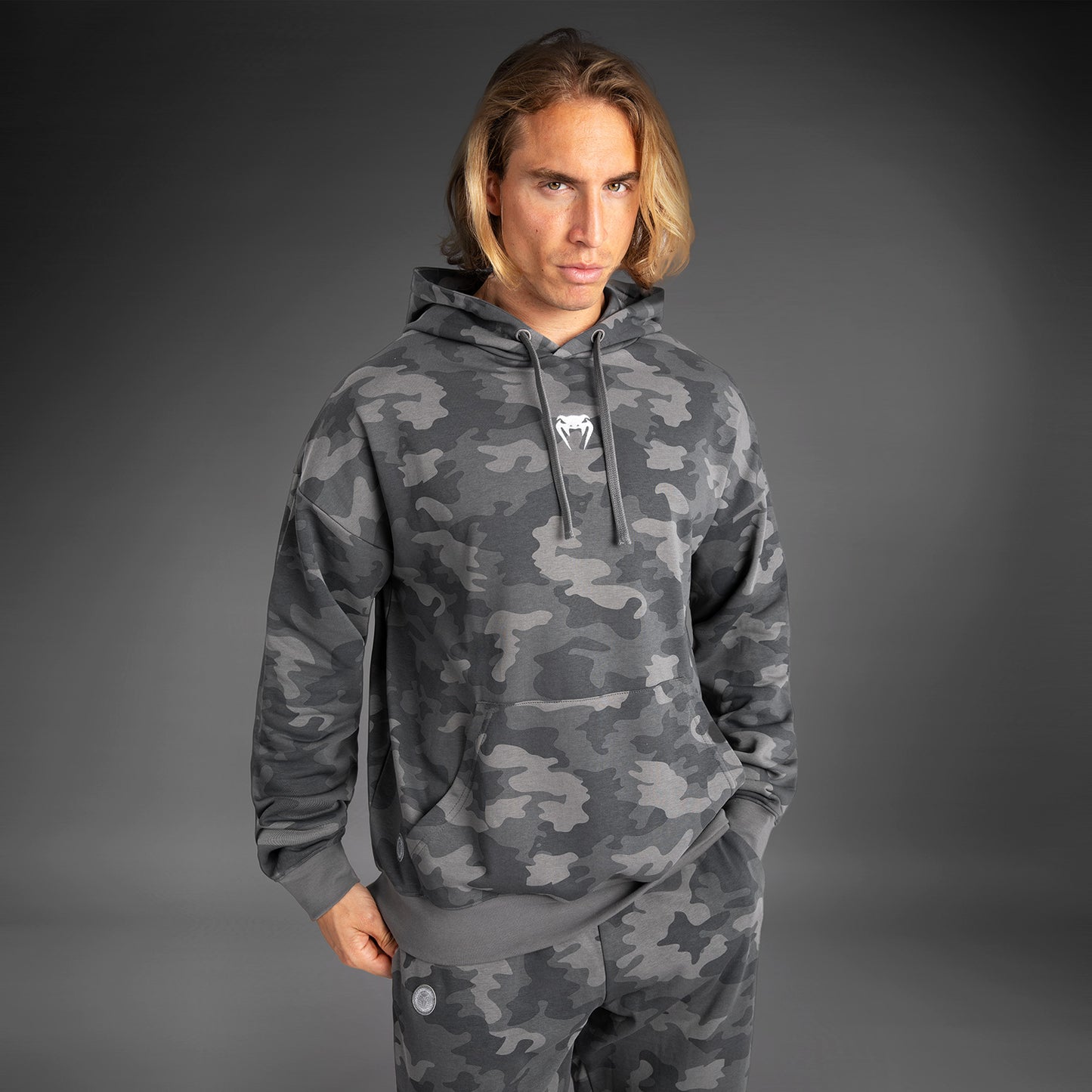 Venum Vortex XL Felpa con cappuccio da Uomo - Camo antracite