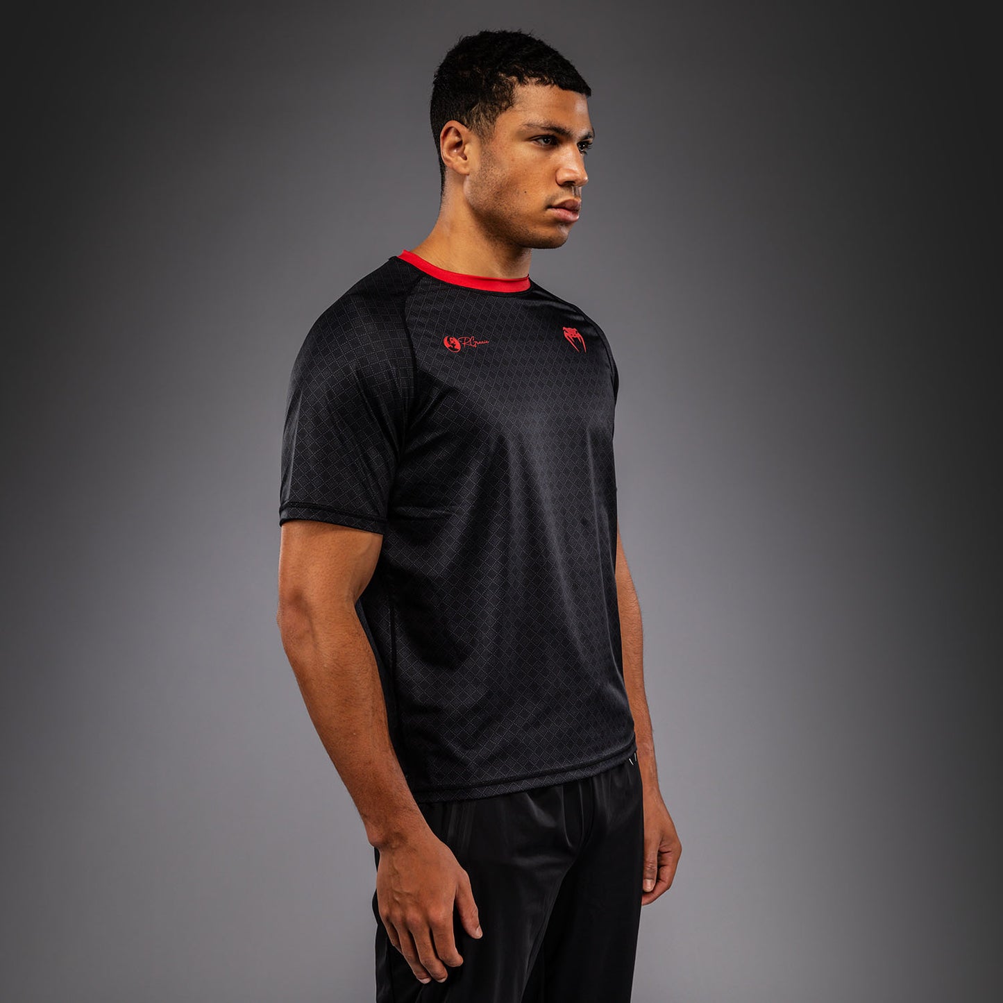 Venum x Roger Gracie Signature Maglietta Dry Tech - Nero/Rosso