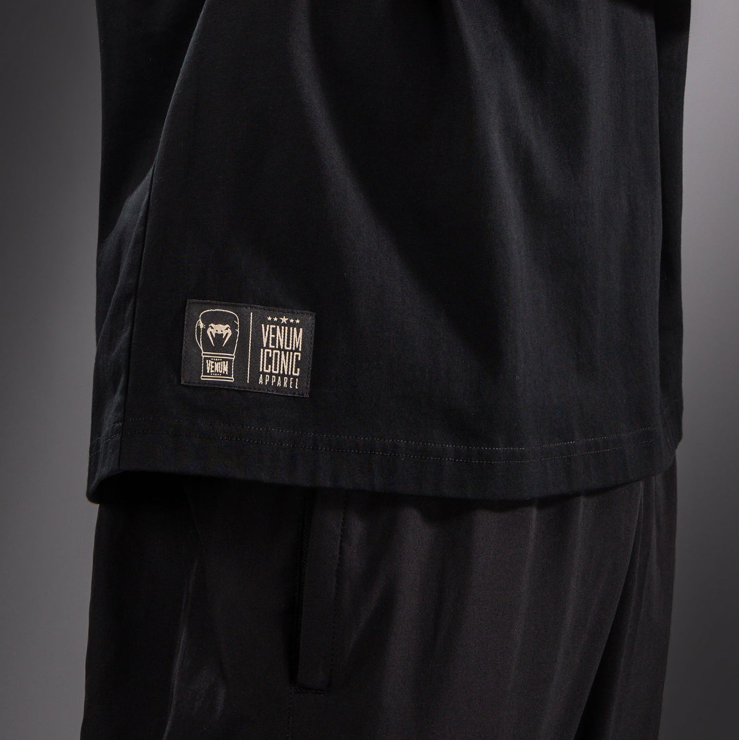 Venum Fight Icon T-shirt in Cotone - Nero