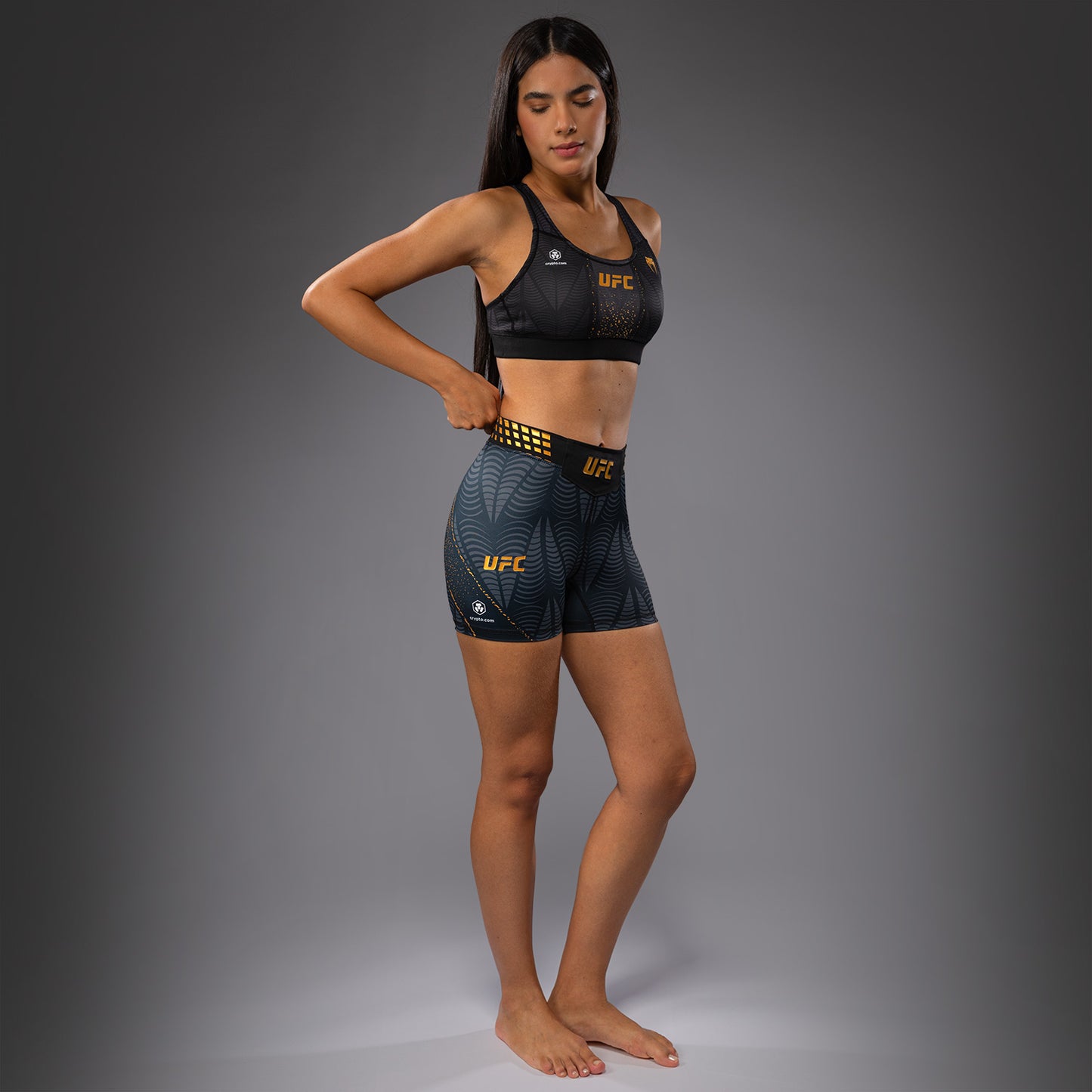 UFC Zenith by Venum Authentic Fight Night Pantaloncini Vale Tudo Fit corto Donna Personalizzato - Champion
