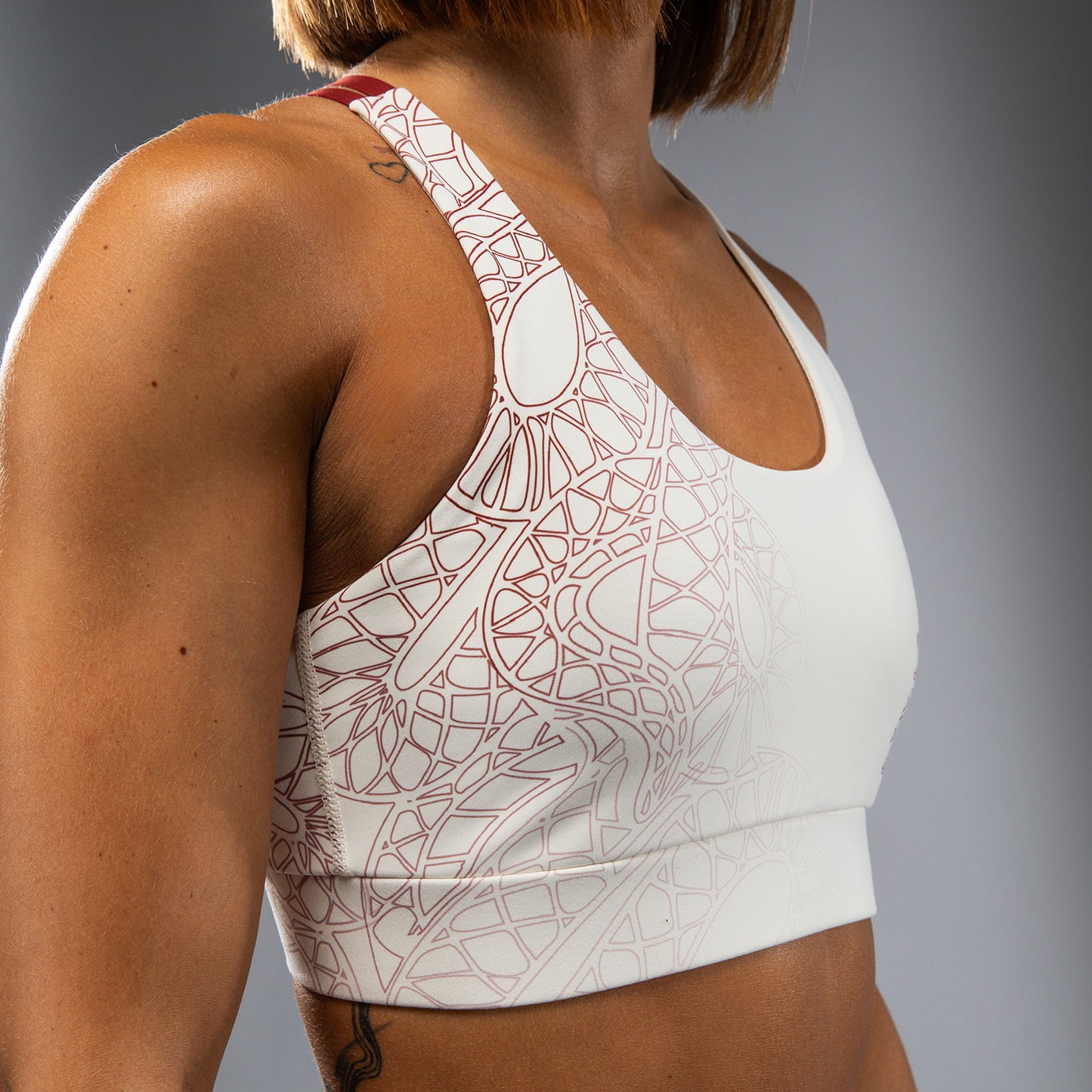 Venum Serpenti Reggiseno Sportivo Donna – Avorio/Borgogna