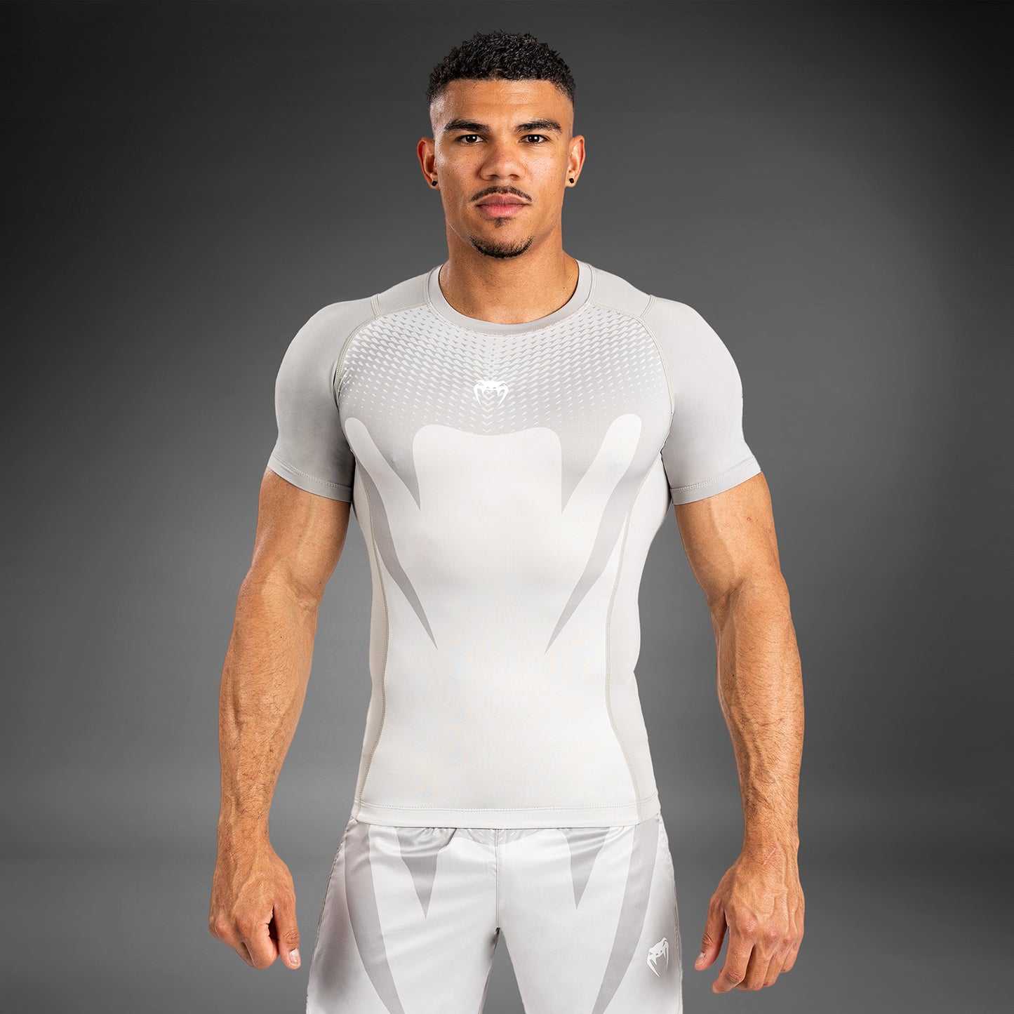 Venum Attack Rashguard a Maniche Corte da Uomo - Sabbia