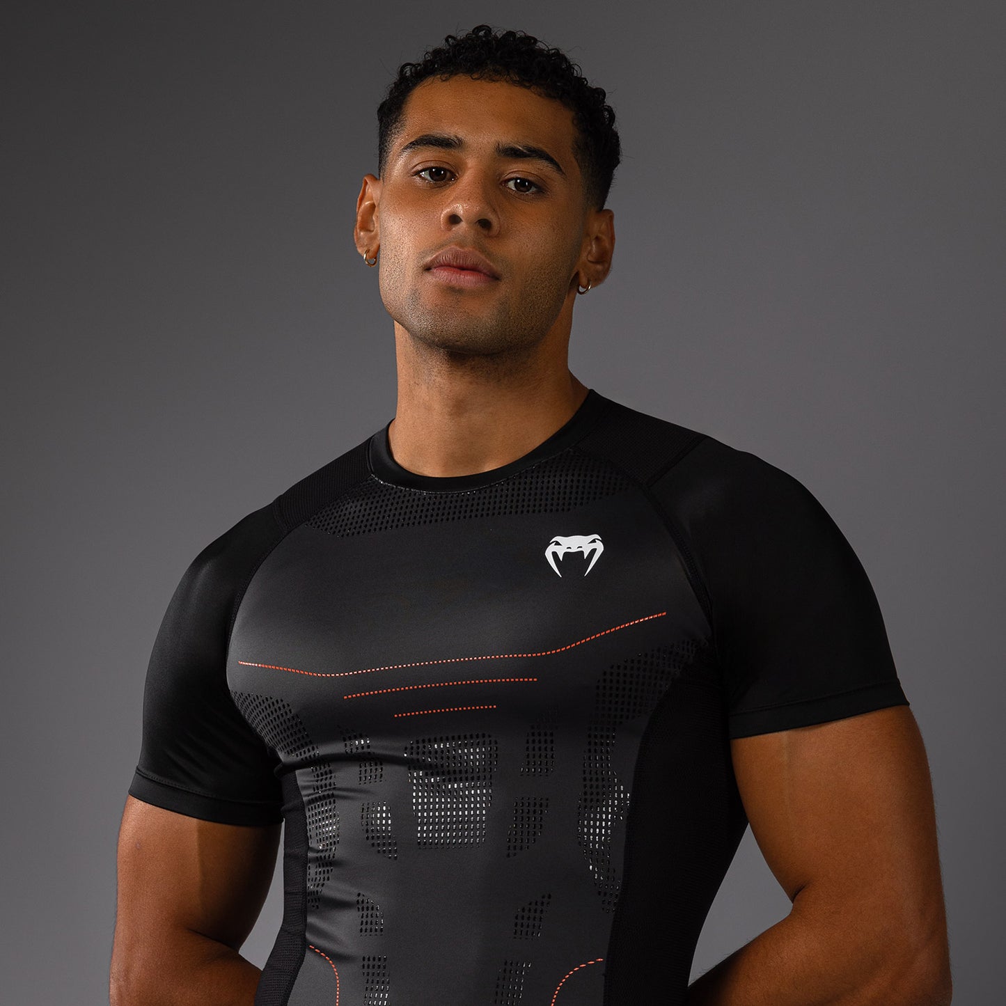 Venum Technical 3.0 Rashguard a Maniche Corte - Grafite