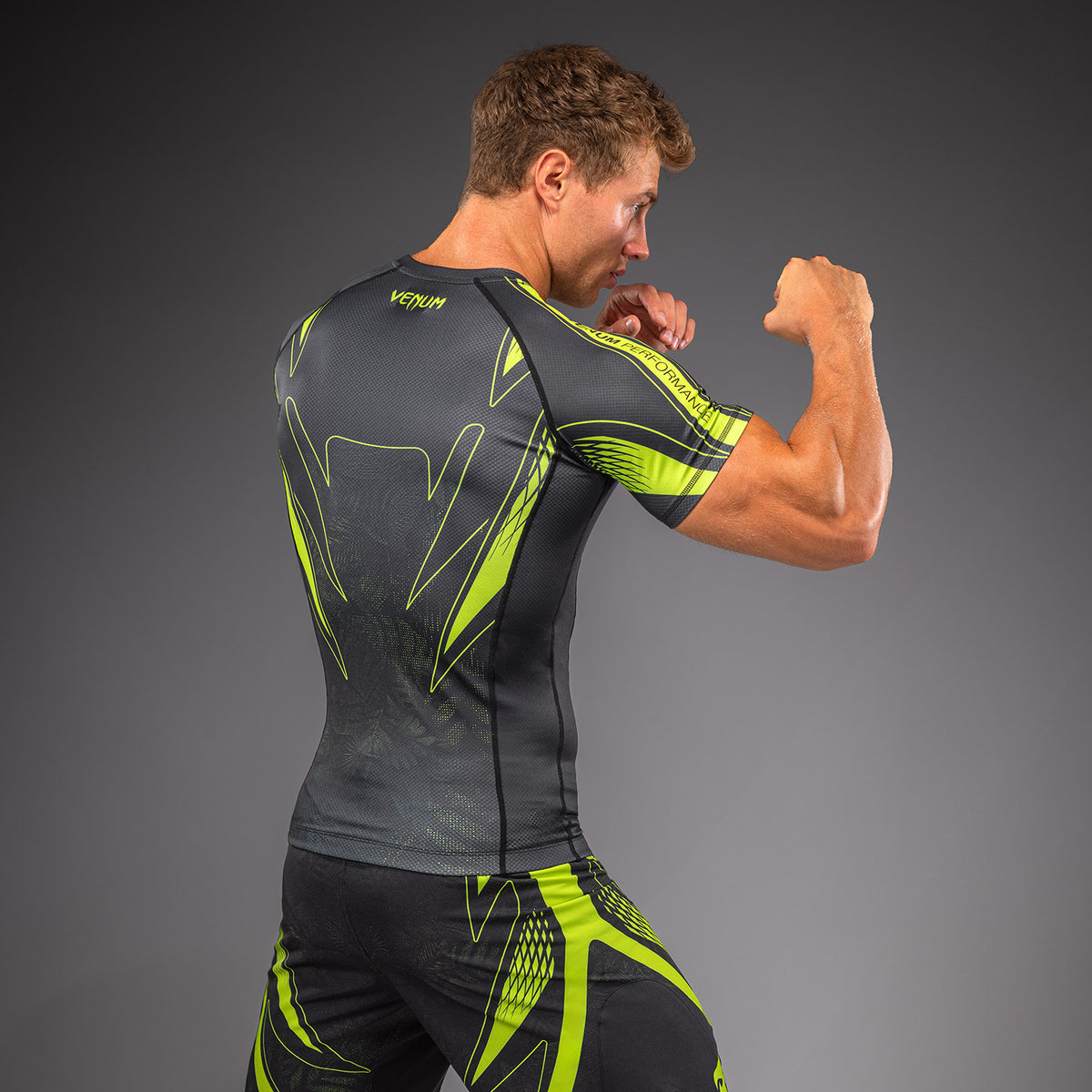 Venum Amazonia Reborn Maglia a compressione a maniche corte - Nero/Verde