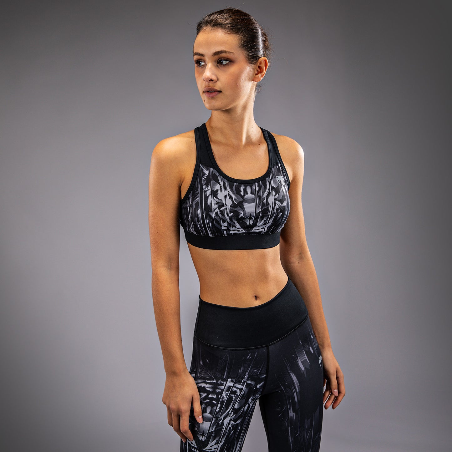 Venum Tiger Reggiseno Sportivo Donna - Nero/Argento