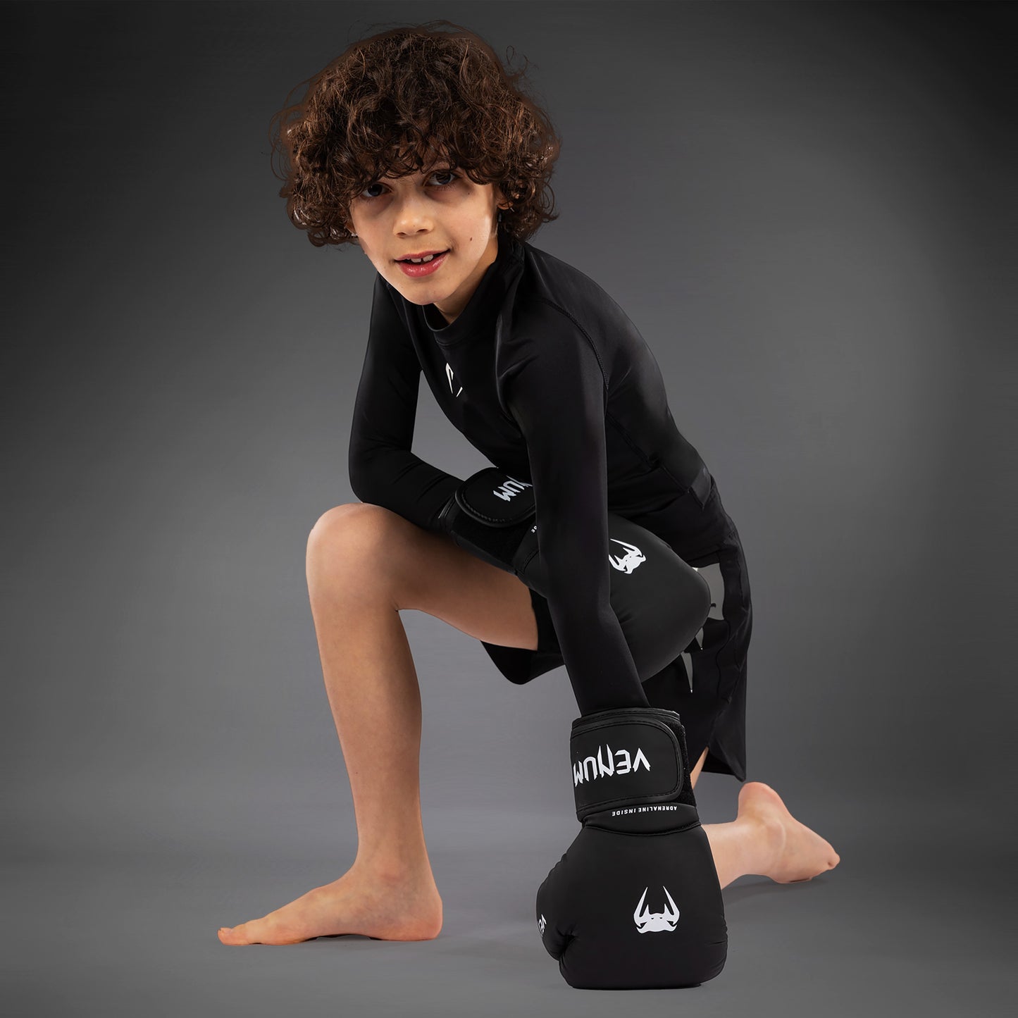 Venum Light Pantaloncini da combattimento per Bambini - Nero