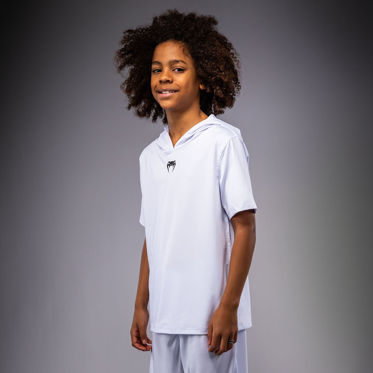 Venum Elite Felpa Dry-Tech a Maniche Corte per Bambini - Bianco