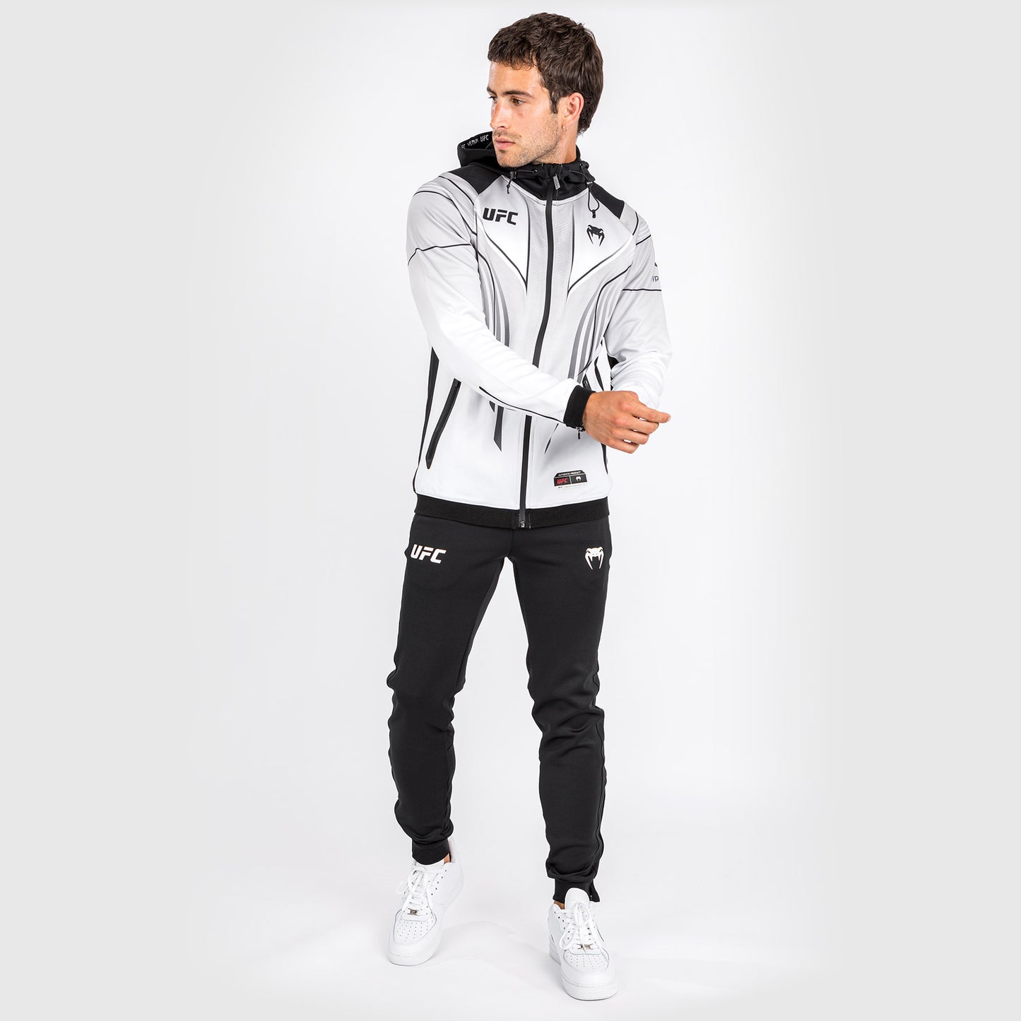 Felpa con cappuccio UFC Venum Authentic Fight Night 2.0 Uomo - Bianco
