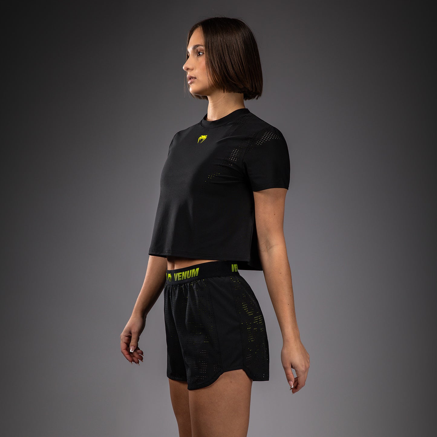 Venum Lazer Pantaloncini da Allenamento Donna - Nero/Giallo