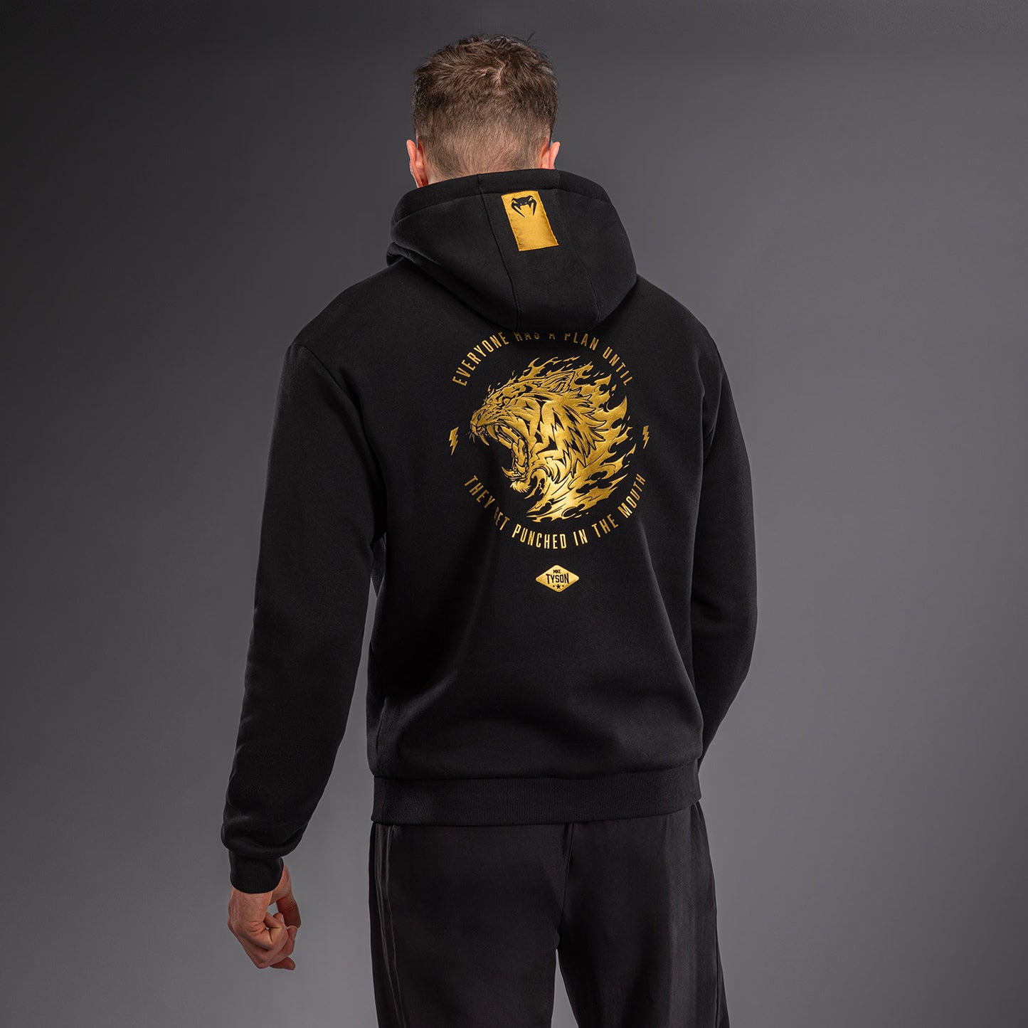 Venum x Mike Tyson Tiger Felpa con Cappuccio - Nero/Oro