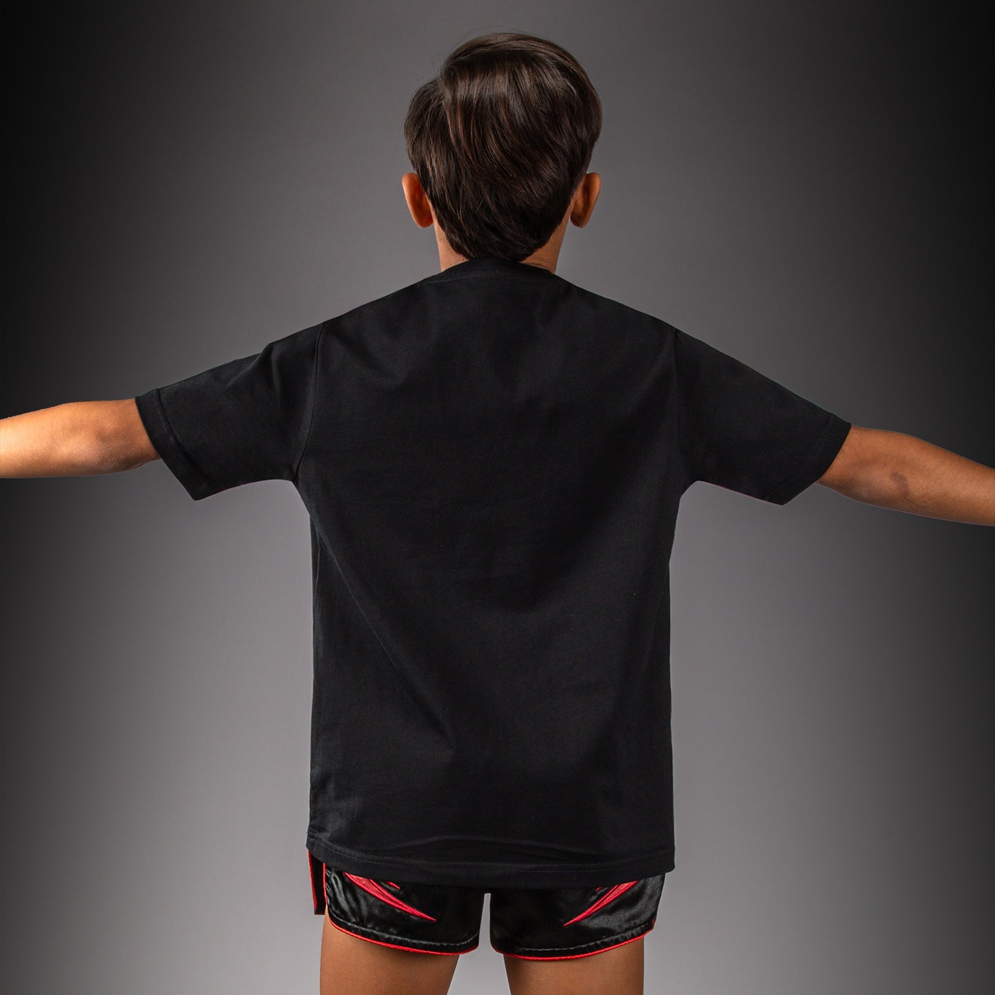 Venum Attack T-shirt in Cotone per Bambini - Nero/Rosso