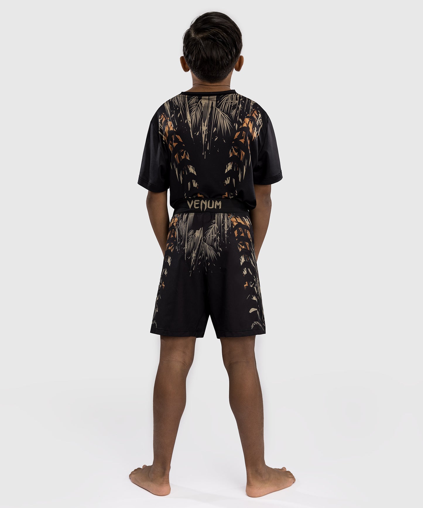 Venum Tiger Pantaloni da Combattimento Bambini - Nero/Arancione Neon