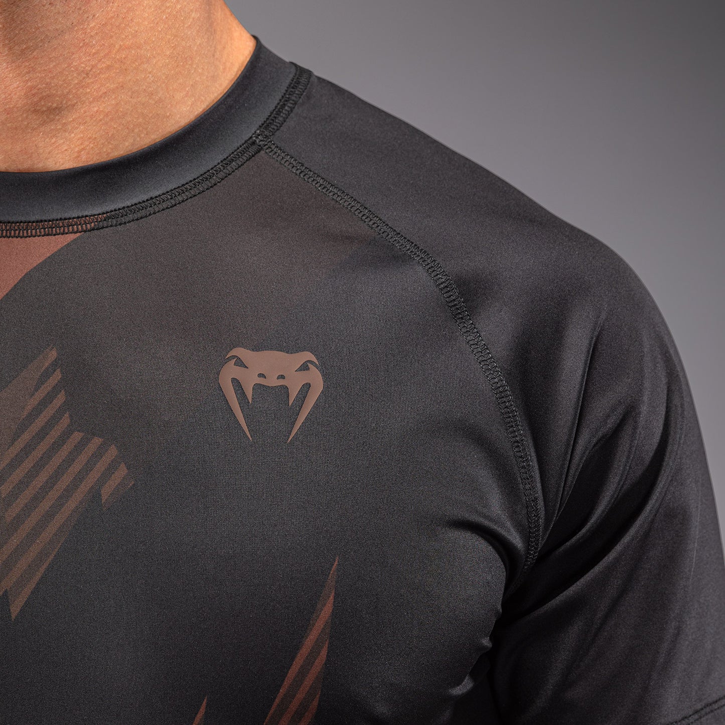 Venum No-Gi 6.0 Maglietta Dry Tech - Nero/Marrone