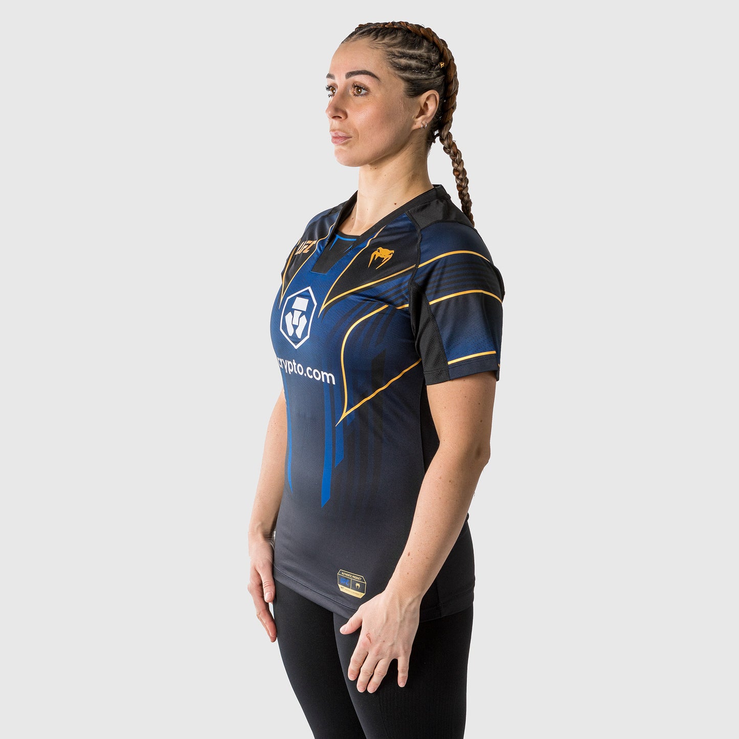 Maglia UFC Venum personalizzata Authentic Fight Night 2.0 da donna - Midnight Edition - Champion