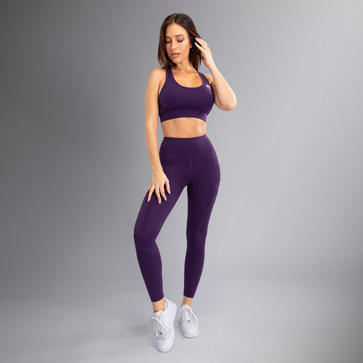 Venum Essential Performance Leggings da Donna - Viola Scuro