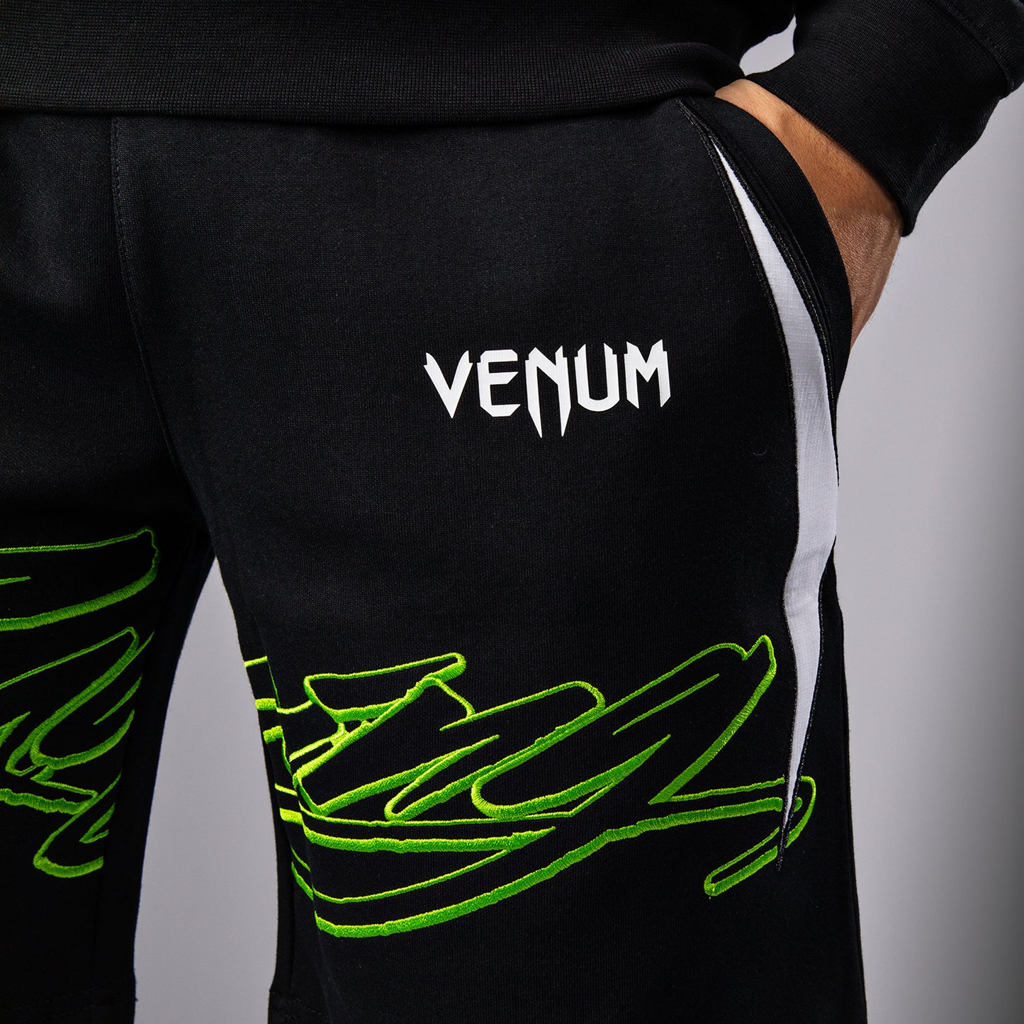 Venum x Bud Racing Pantaloncini in cotone Uomo - Nero/Bianco/Verde lime