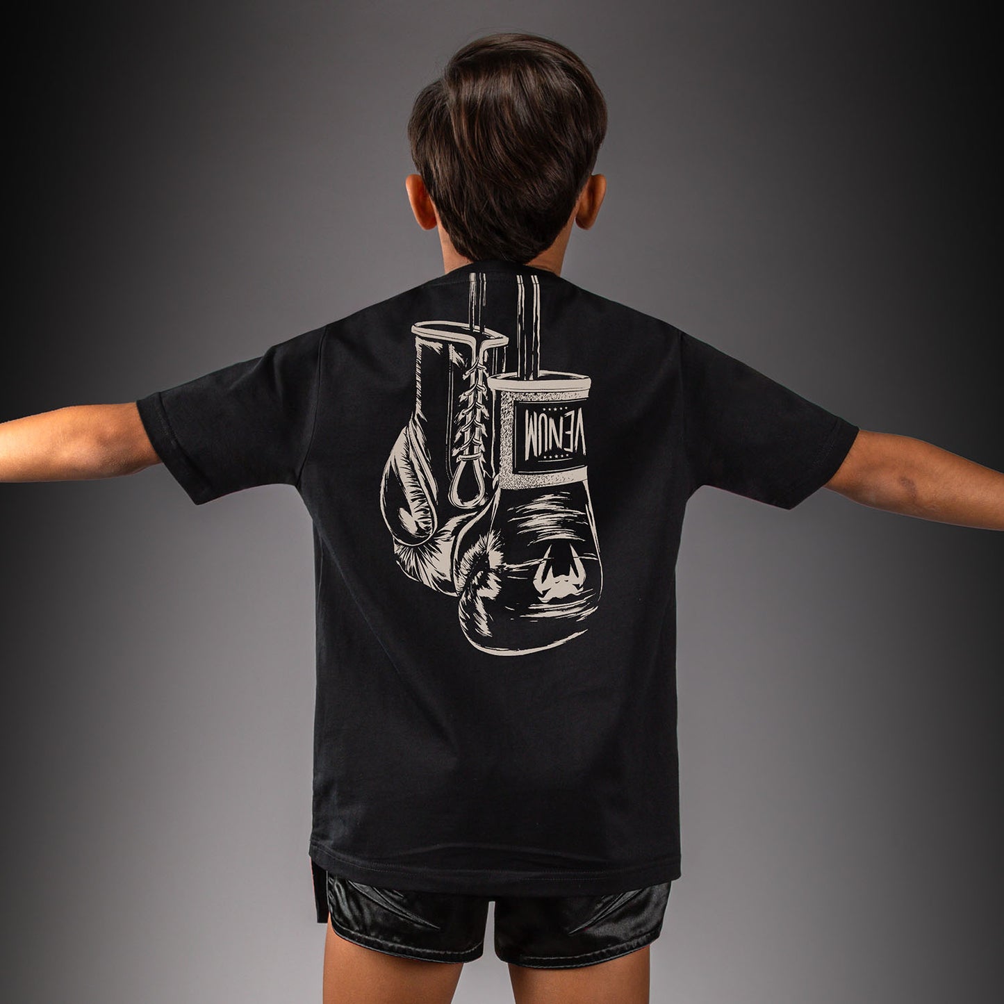 Venum Fight Icon T-shirt in Cotone per Bambini - Nero