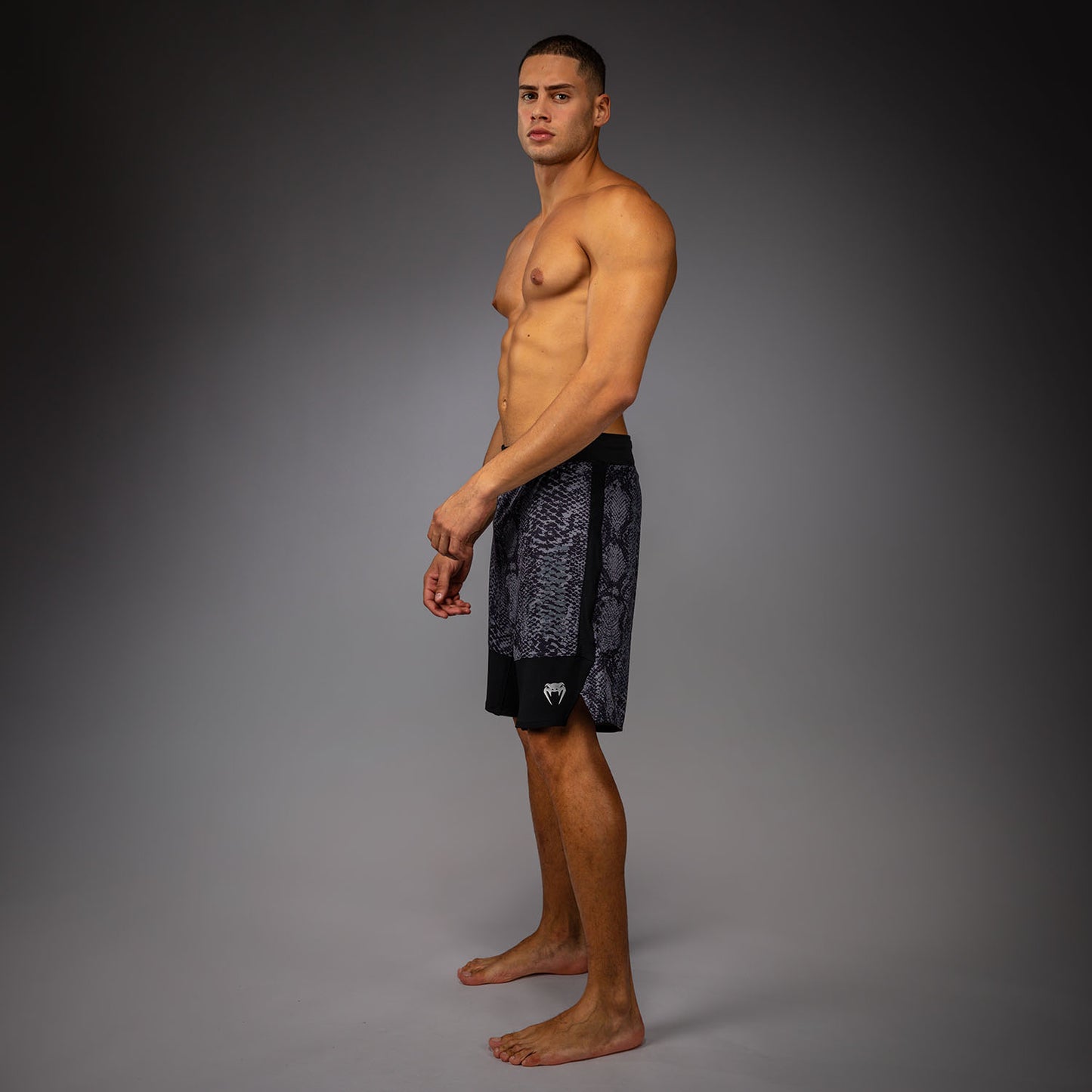 Venum G-Fit Scales Pantaloncini da Combattimento – Nero/Grigio Carbone