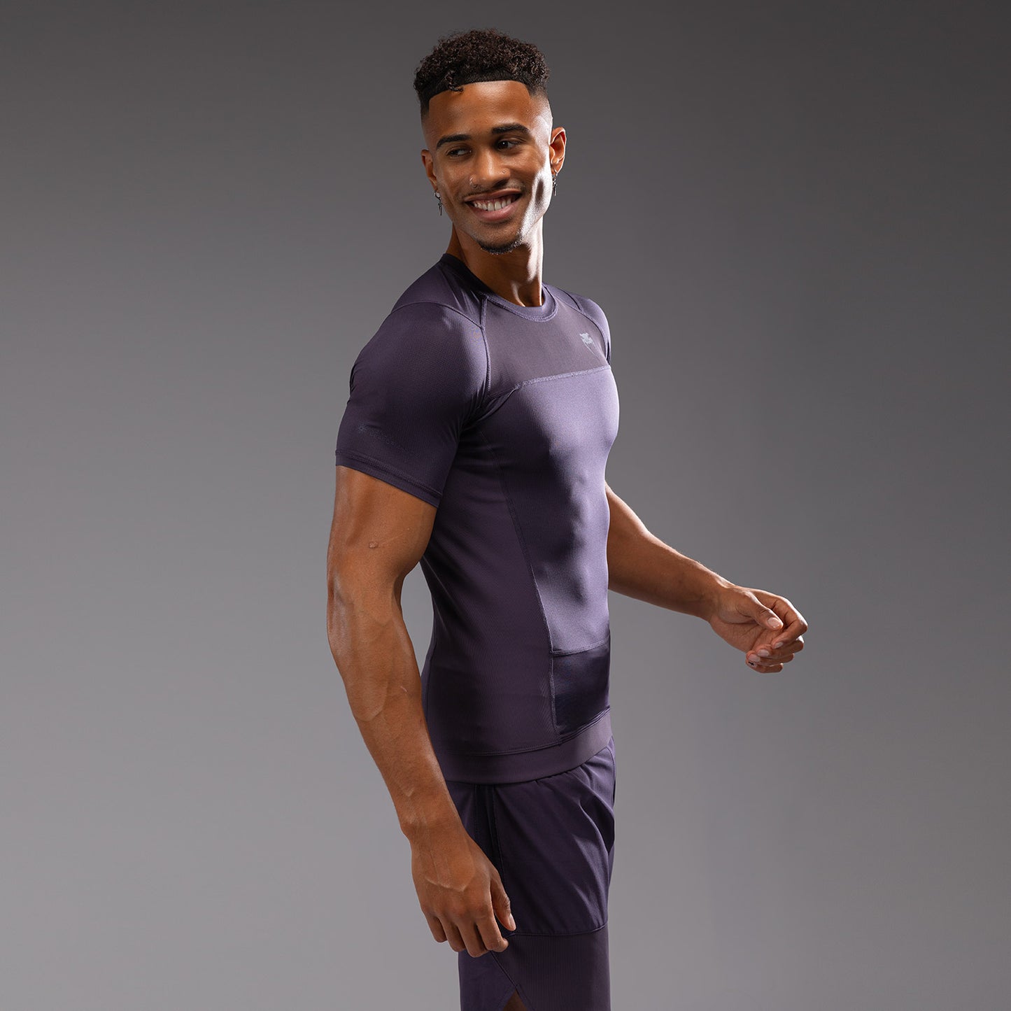 Venum G-Fit Air Rashguard a maniche Corte - Viola Scuro