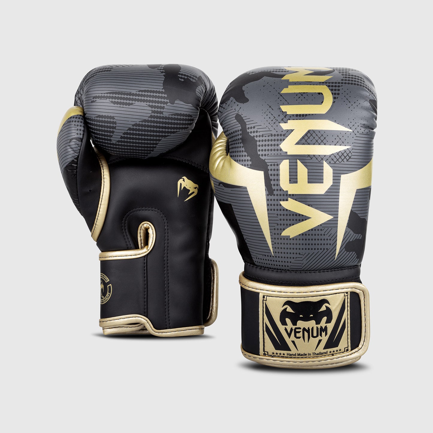 Guantoni da boxe Venum Elite - Camo/Oro