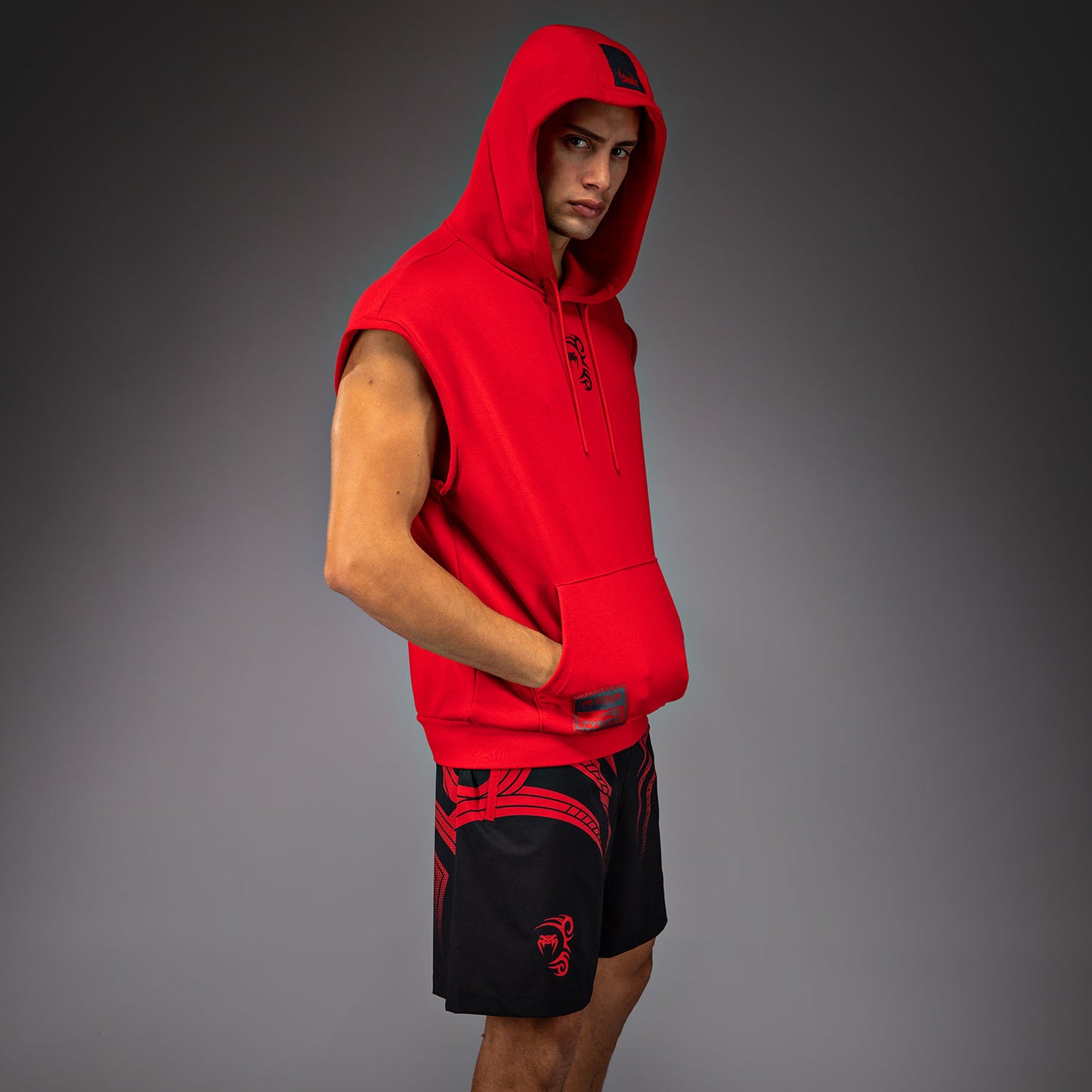 Venum x Mike Tyson Tiger Felpa senza maniche - Rosso intenso/Nero profondo