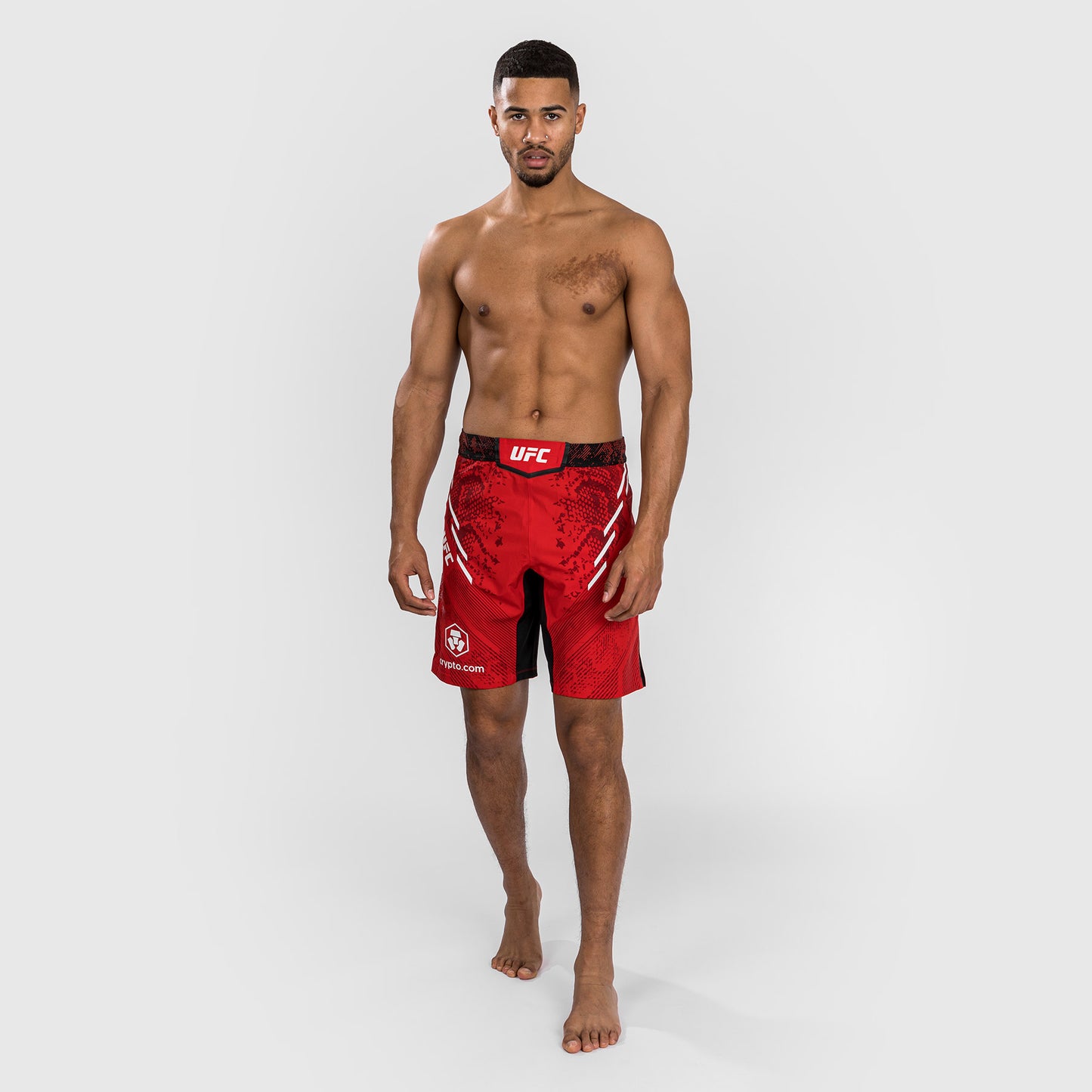 Pantaloncini da combattimento UFC Adrenaline by Venum personalizzati Authentic Fight Night - Uomo - Taglio lungo - Rosso