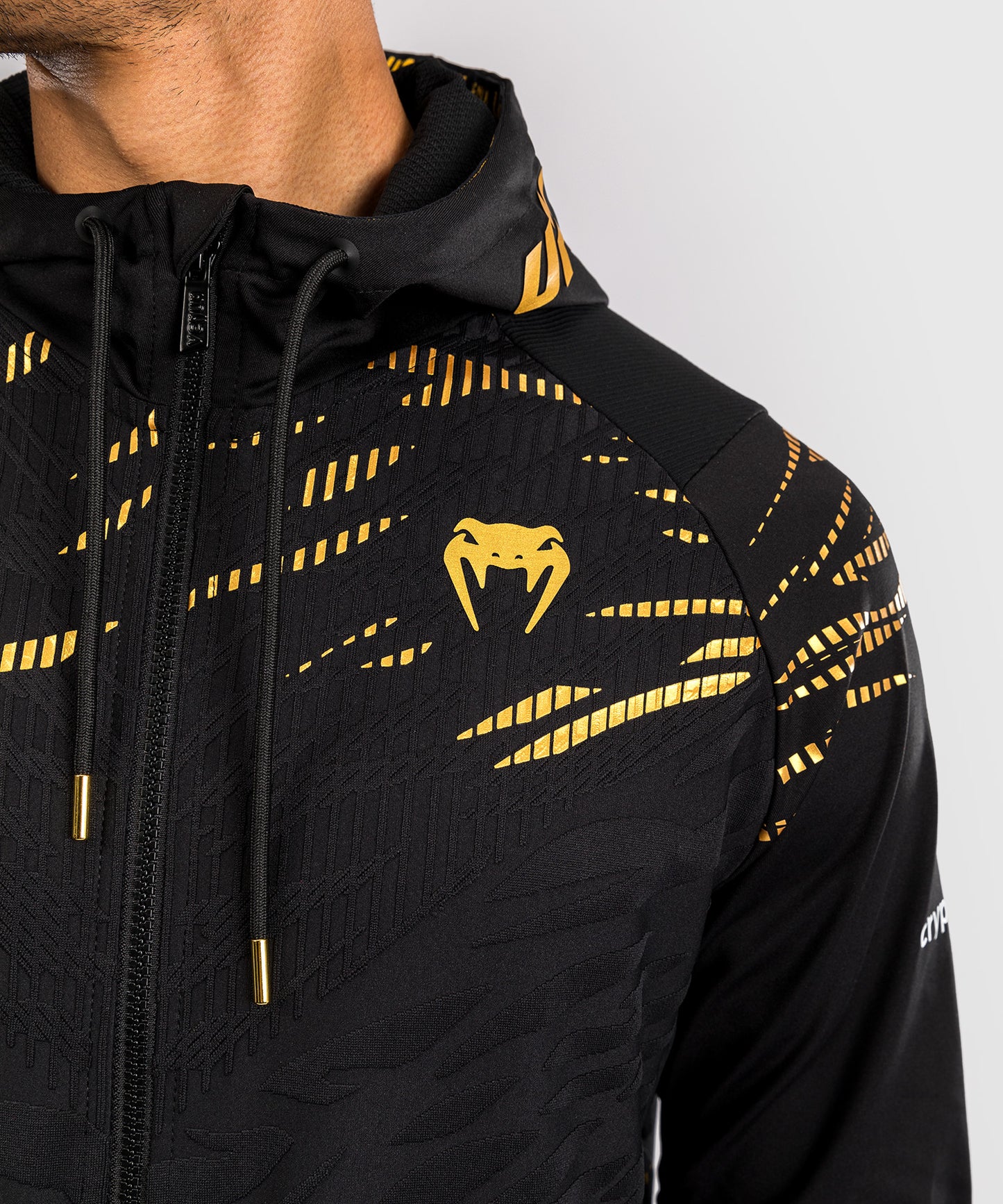 UFC Fusion by Venum Authentic Fight Night Felpa con Cappuccio per Uomo - Champion