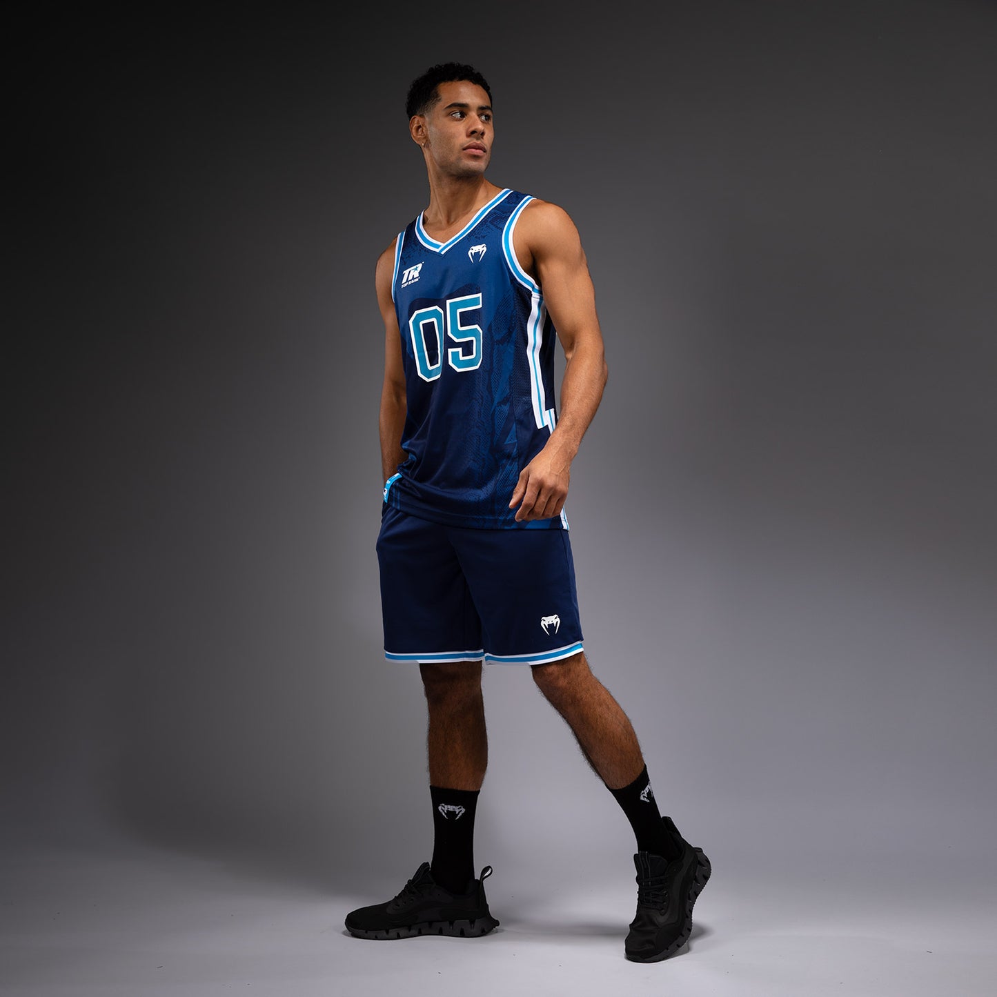 Venum x Top Rank Original Canotta da Basket - Blu Navy