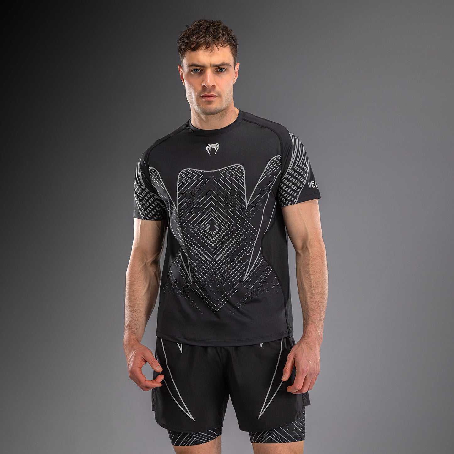 Venum Midnight Fury Maglietta Dry Tech – Nero/Grigio/Argento