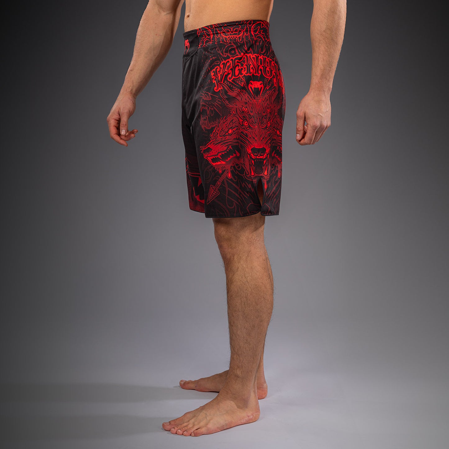 Venum Wolf Atak Pantaloncini da Combattimento – Nero/Rosso