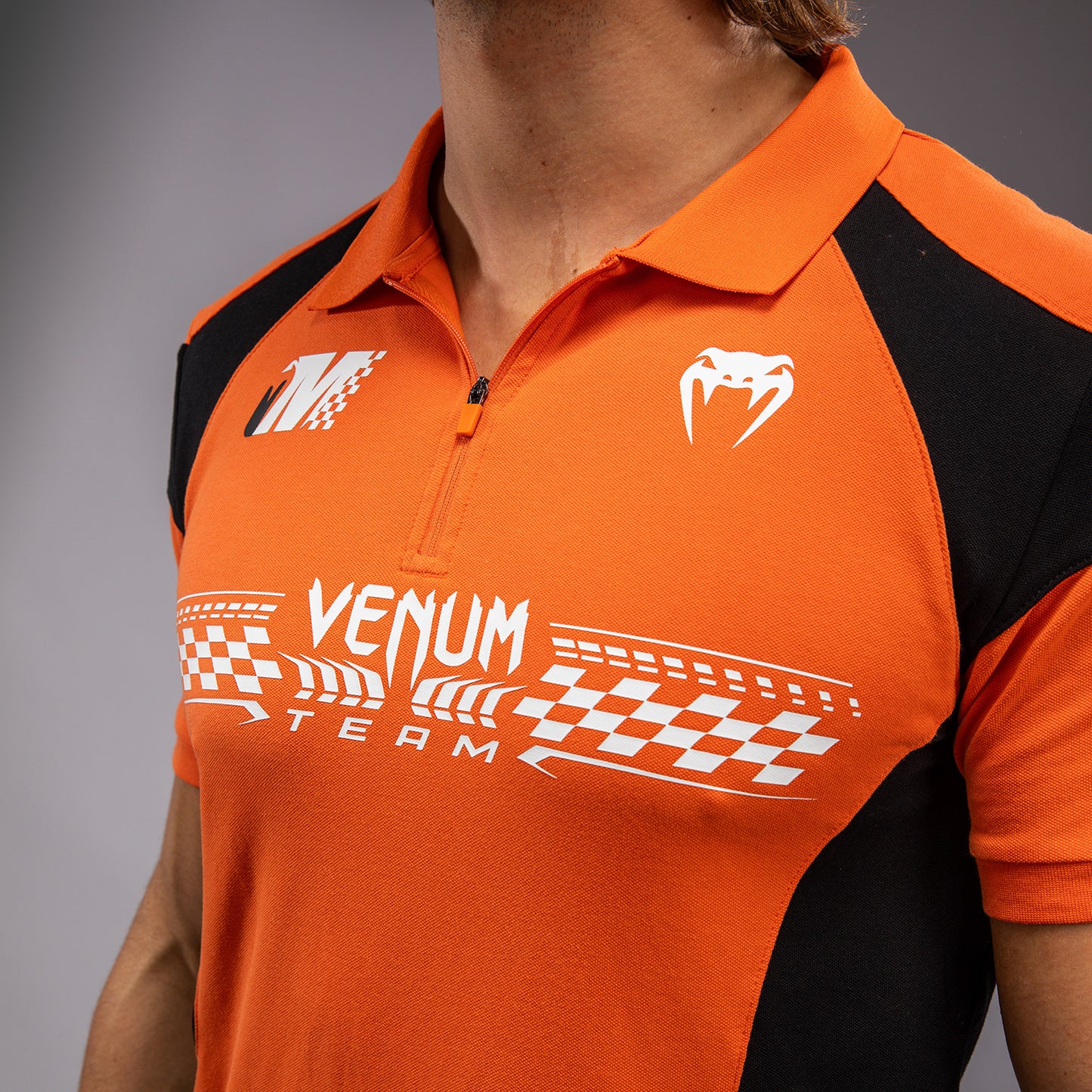 Venum Motorsport Polo in Cotone - Tangerina