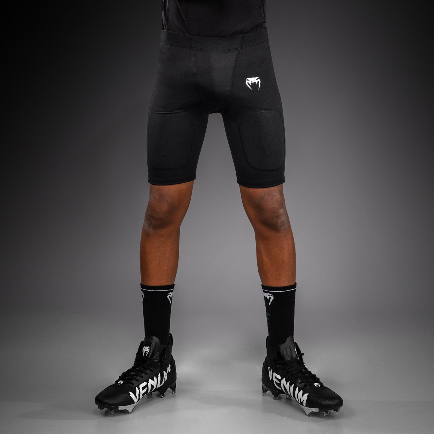 Venum Elite Football Pantaloncini a Compressione da Calcio per Bambini - Nero