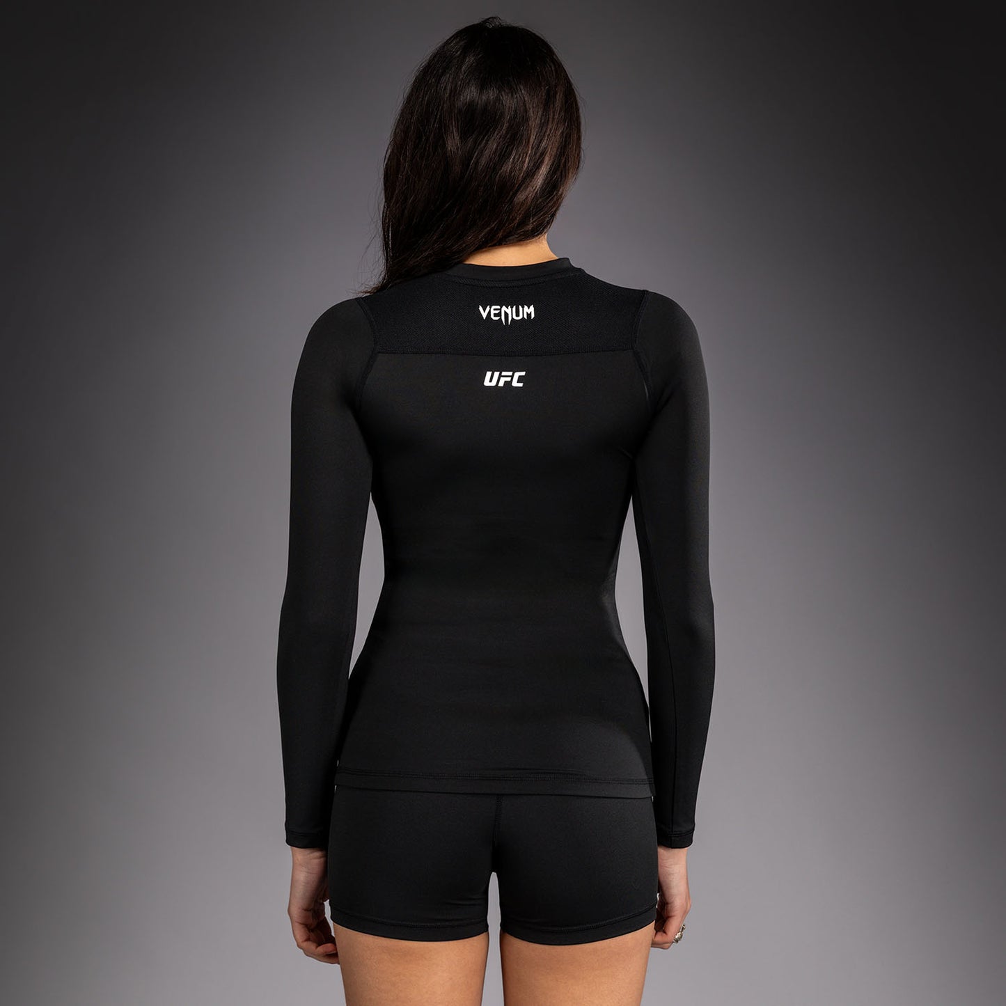 Venum UFC Unity by Venum Authentic Fight Week Rashguard Tecnica a Maniche Lunghe da Donna - Nero