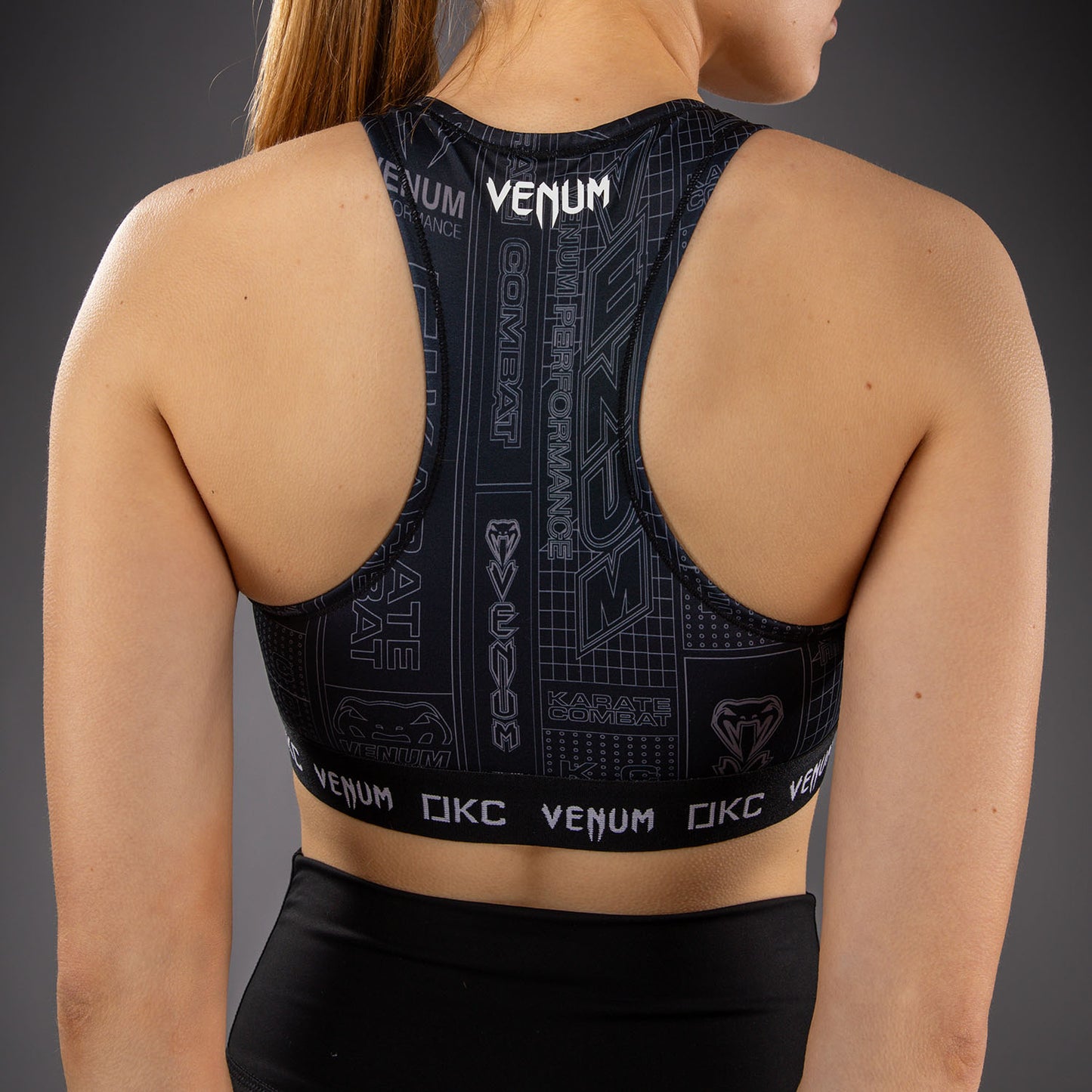 Karate Combat by Venum Reggiseno Sportivo – Nero/Grigio