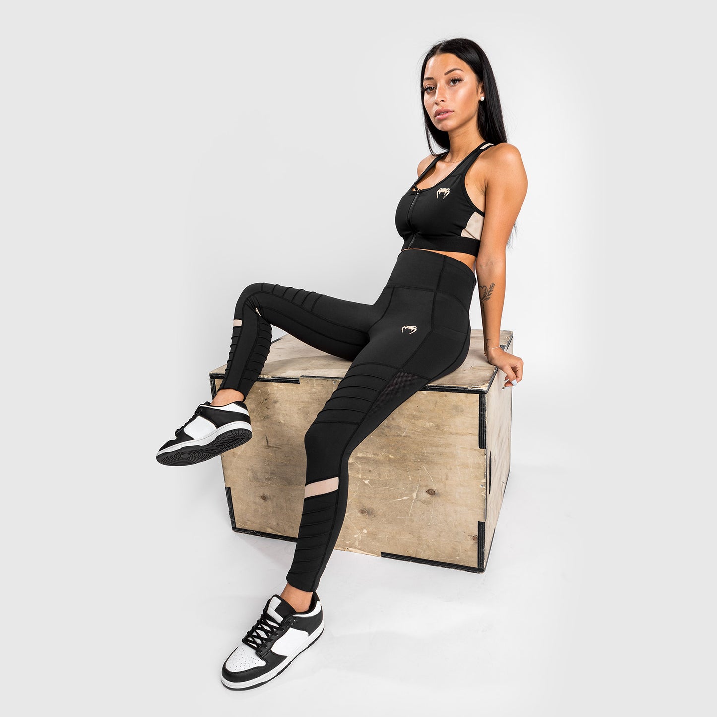 Leggings Venum Moto 7/8 - Nero/Sabbia