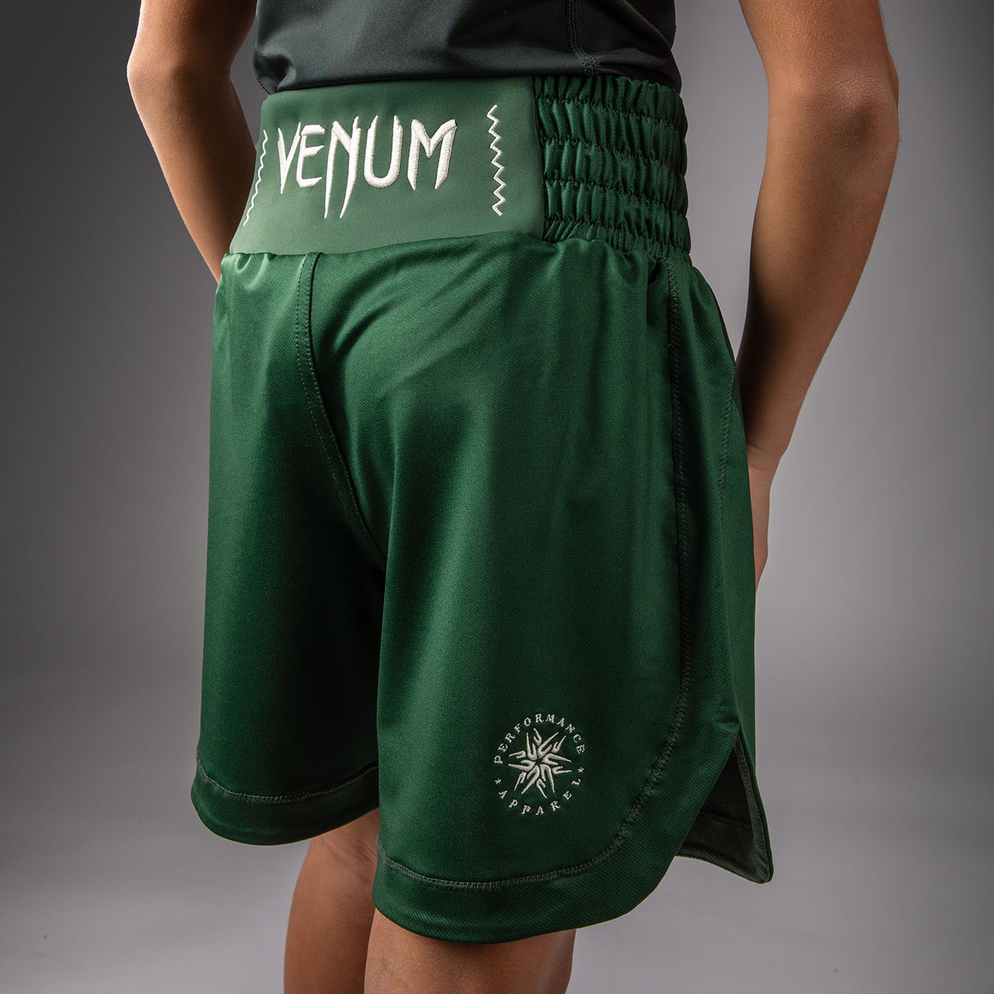 Venum Attack Pantaloncini da boxe per bambini - Verde Foresta/Avorio