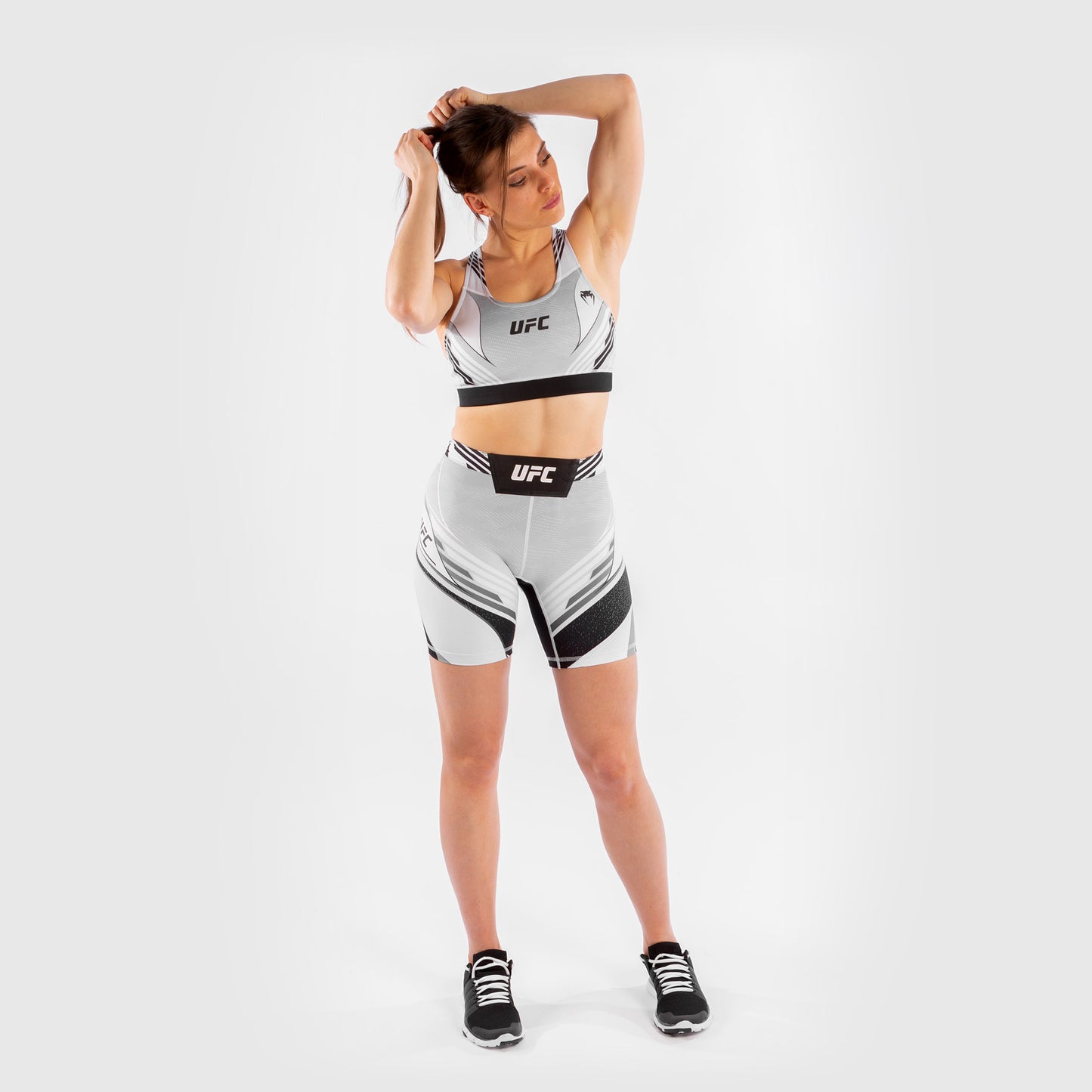 Pantaloncini da Vale Tudo Donna UFC Venum Authentic Fight Night - Vestibilità Lunga - Bianco