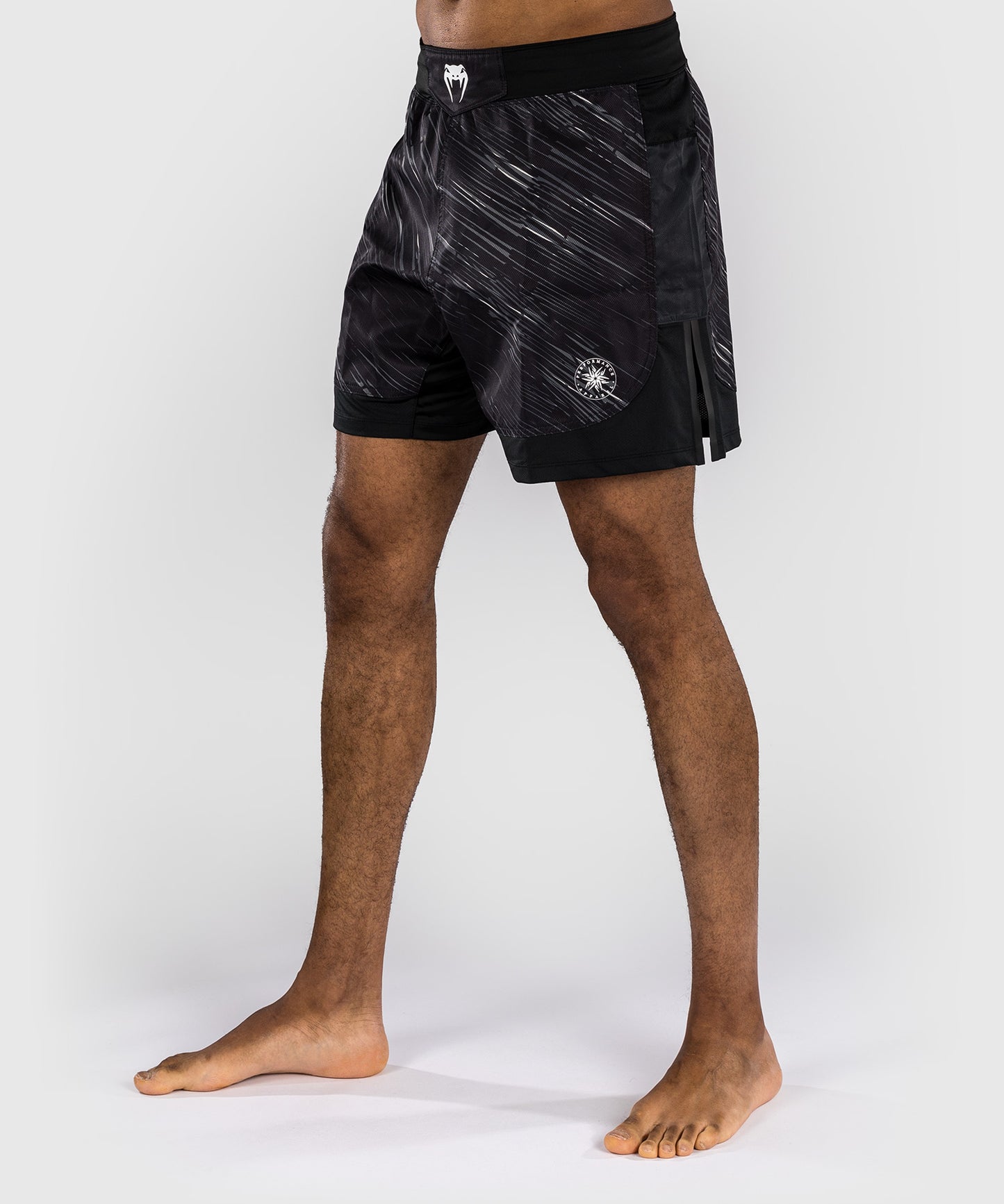 Venum Rapid Pantaloni da Combattimento - Nero/Grigio Tempesta