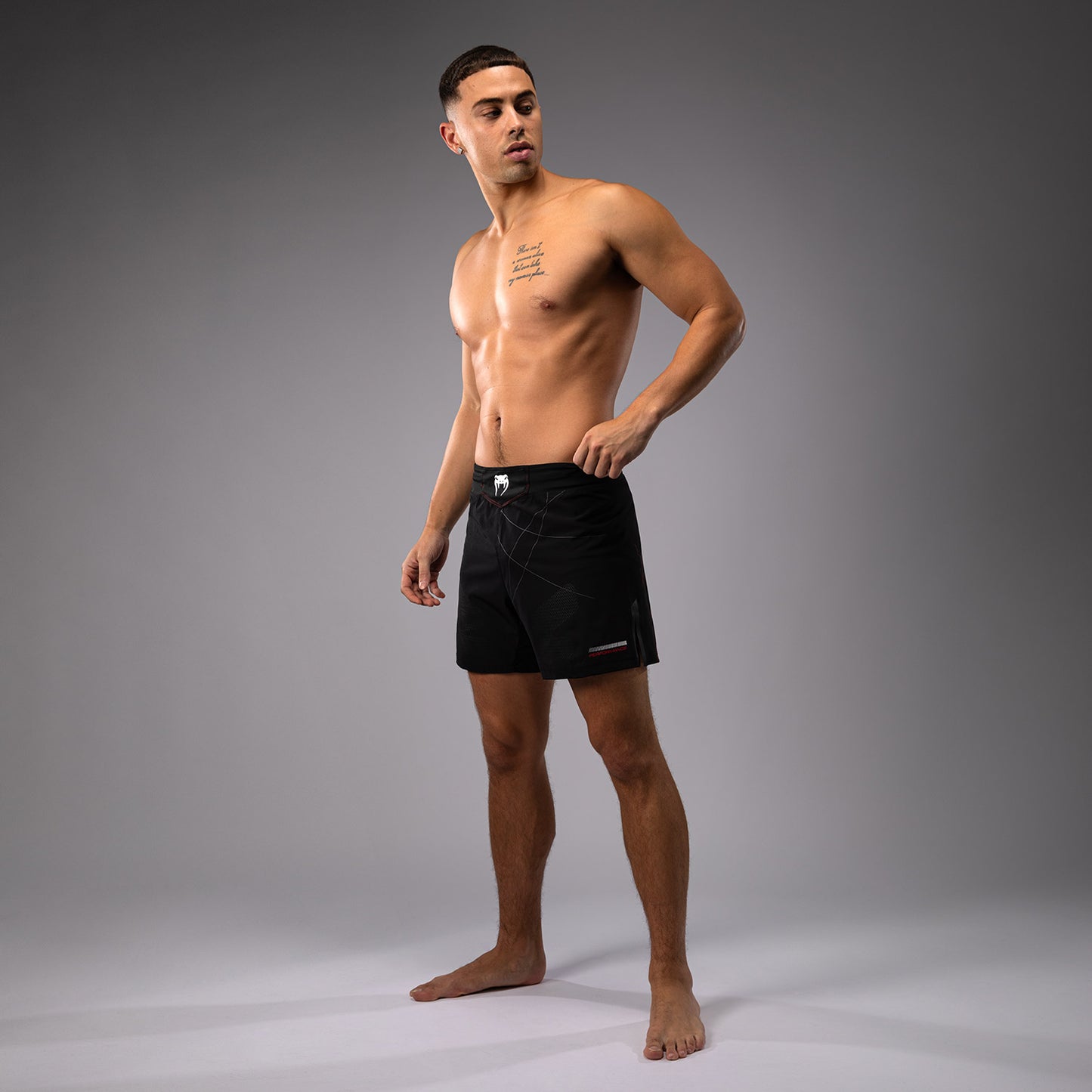 Venum Tactical XT Pantaloncini da combattimento - Nero/Rosso fuoco