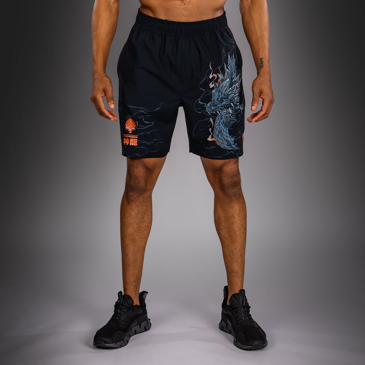 Venum Thunder Dragon Pantaloncini da Allenamento – Nero/Grigio/Rame