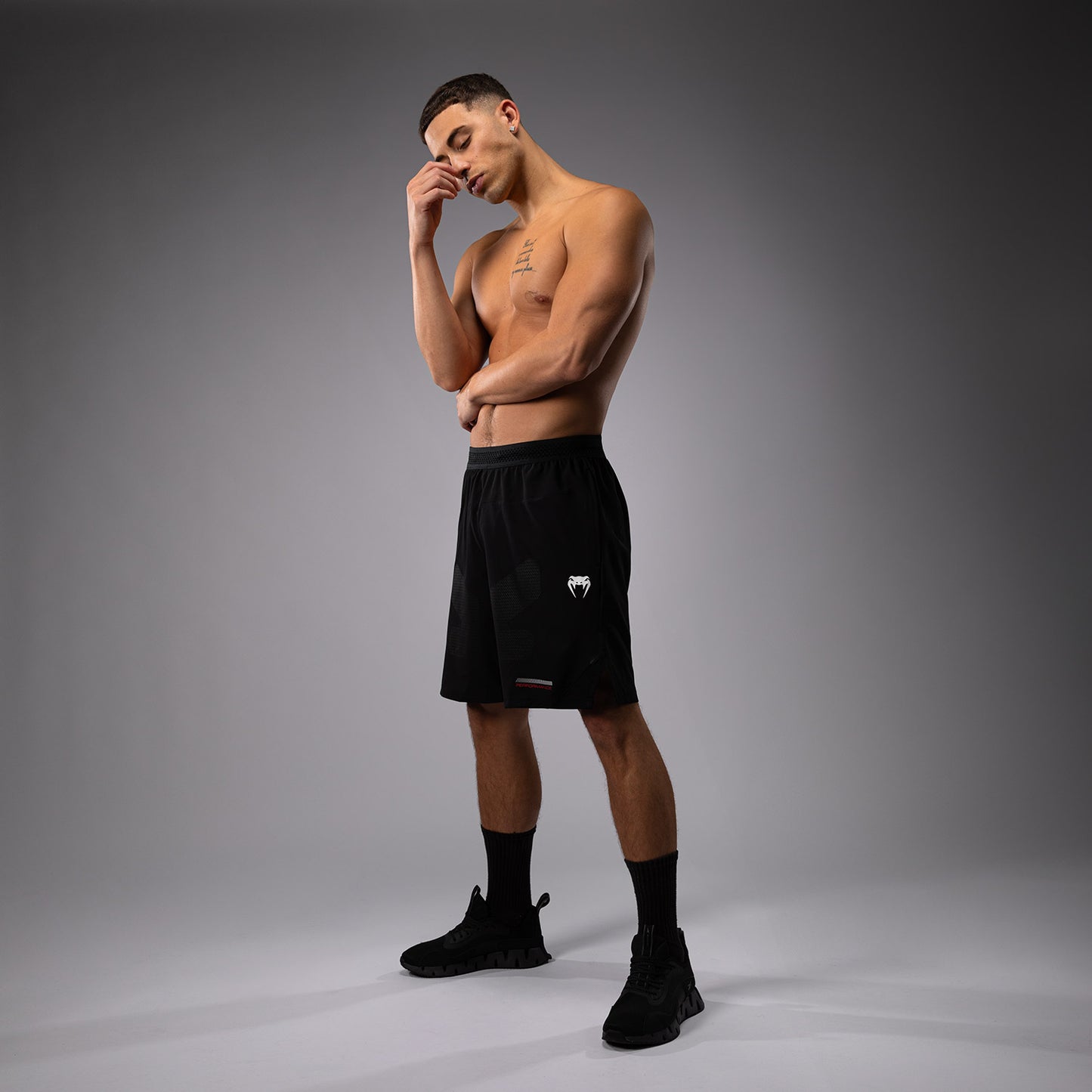 Venum Tactical XT  Pantaloncini da allenamento da uomo - Nero/Rosso fuoco