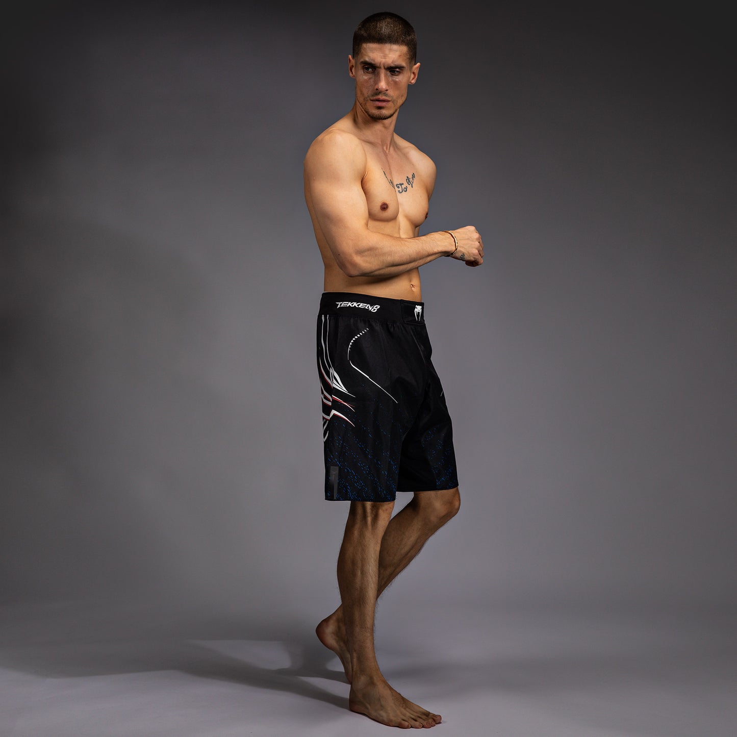 Venum x TEKKEN 8 - Jin Kazama Pantaloni da Combattimento - Blu/Nero/Bianco