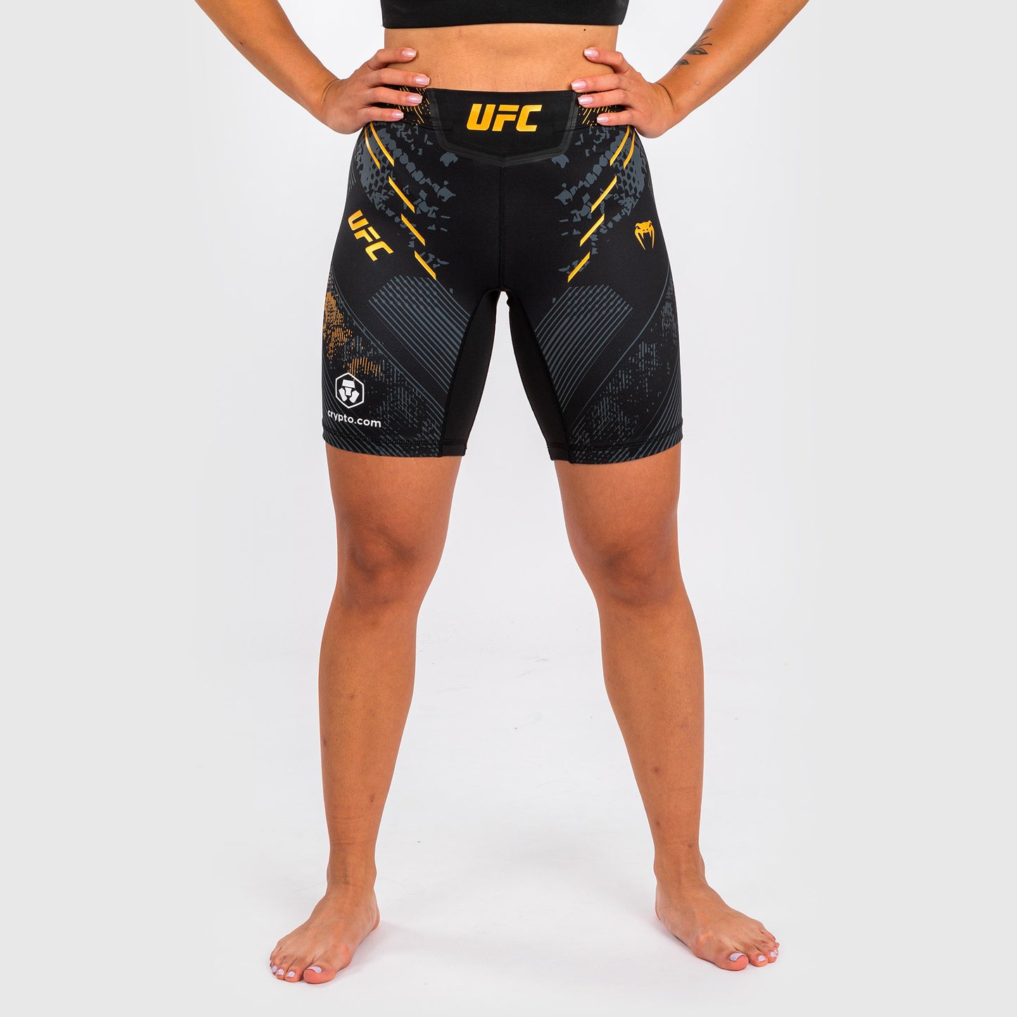 UFC Adrenaline by Venum Authentic Fight Night Pantaloncini Vale Tudo da Donna - Vestibilità Lunga - Champion