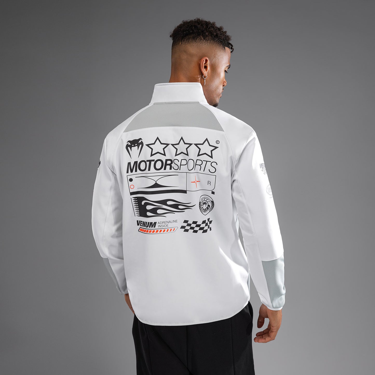 Venum Motorsport Giacca Softshell - Bianco Neve