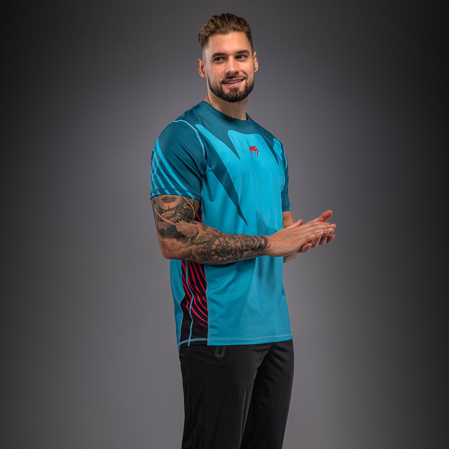 Venum Attack 90 Maglietta Dry Tech – Turchese/Rosso