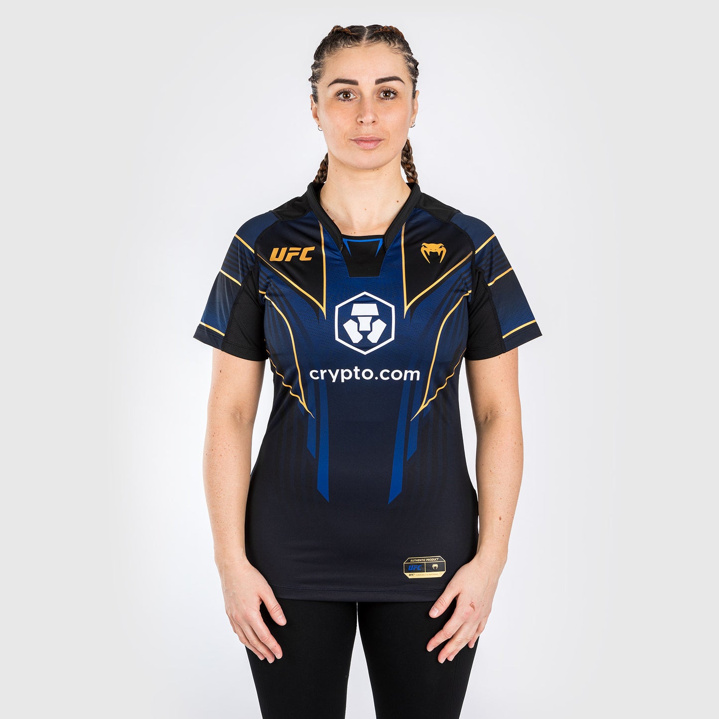 Maglia UFC Venum personalizzata Authentic Fight Night 2.0 da donna - Midnight Edition - Champion