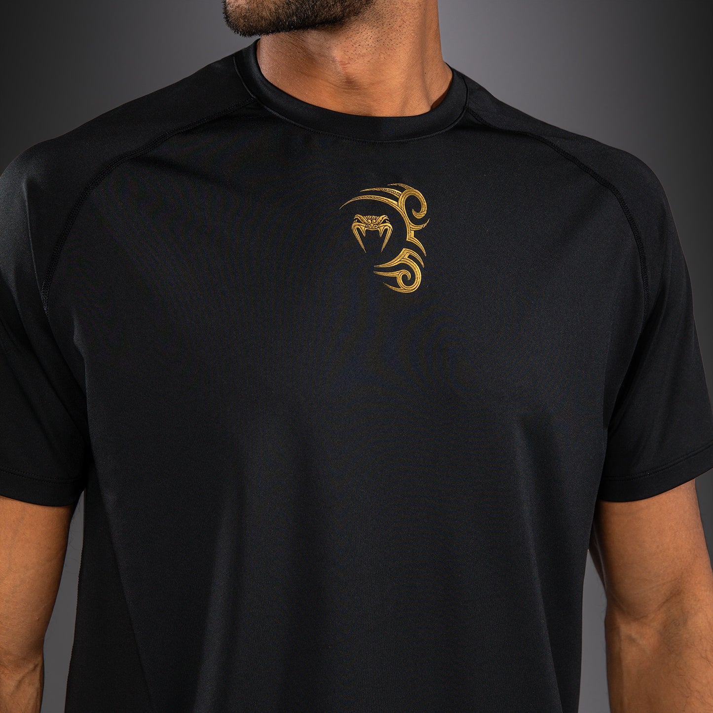 Venum x Mike Tyson Tiger Maglietta Dry Tech - Nero/Oro