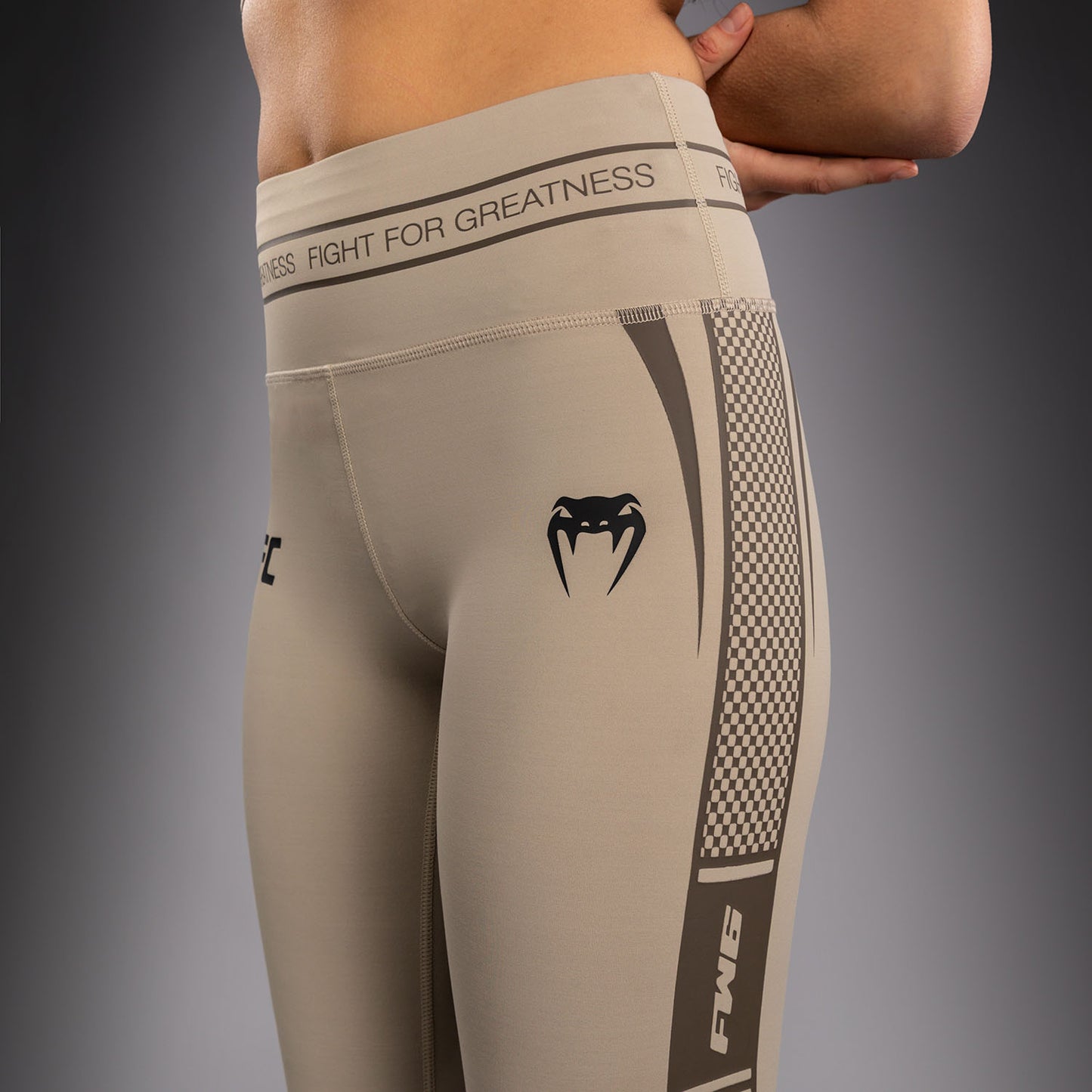 Venum UFC Unity by Venum Authentic Fight Week Pantaloni a Compressione Tecnici da Donna - Sabbia
