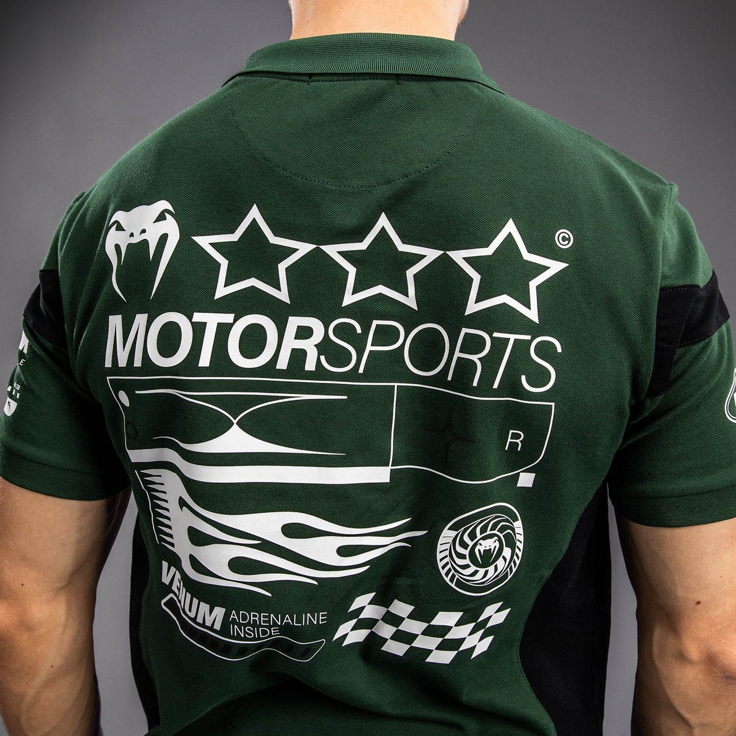 Venum Motorsport Polo in Cotone - Verde Profondo